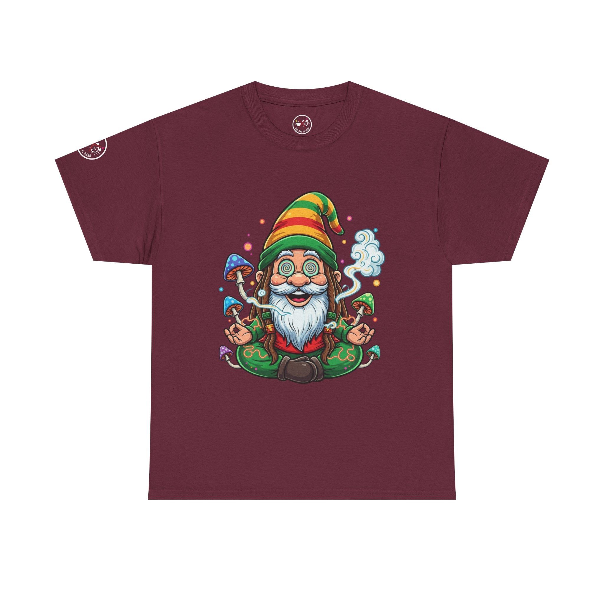Gnome Meditation Heavy Cotton T‑Shirt