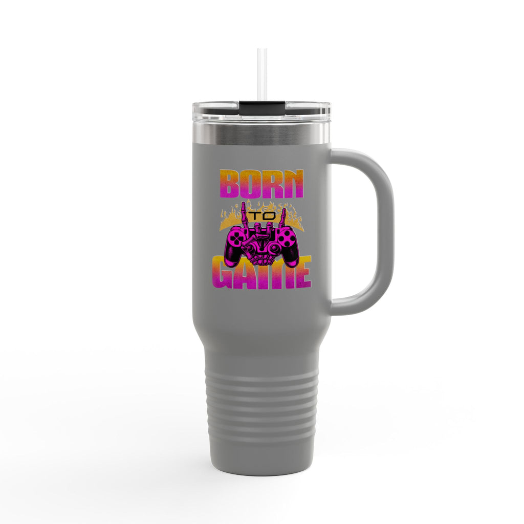 Born to Game 40oz Insulated Travel Mug
