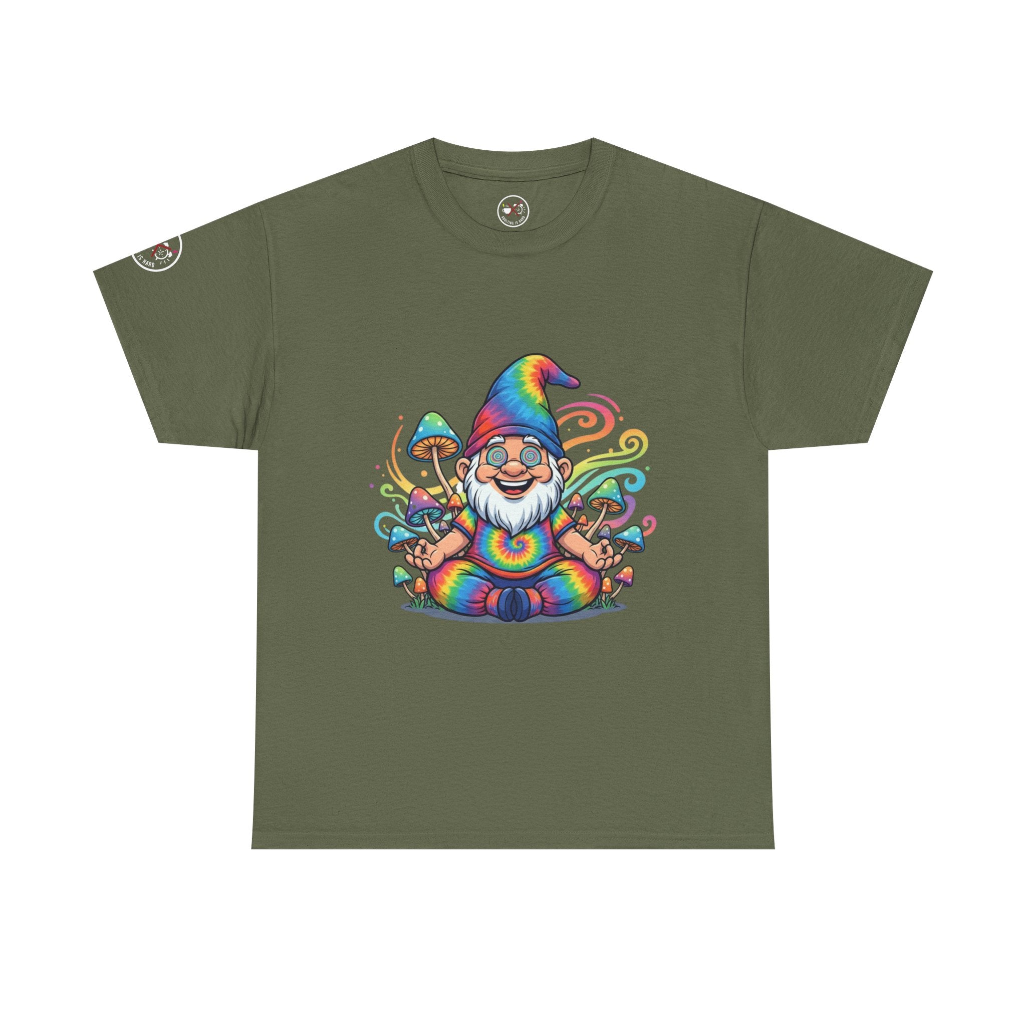 Psychedelic Gnome Heavy Cotton T-Shirt