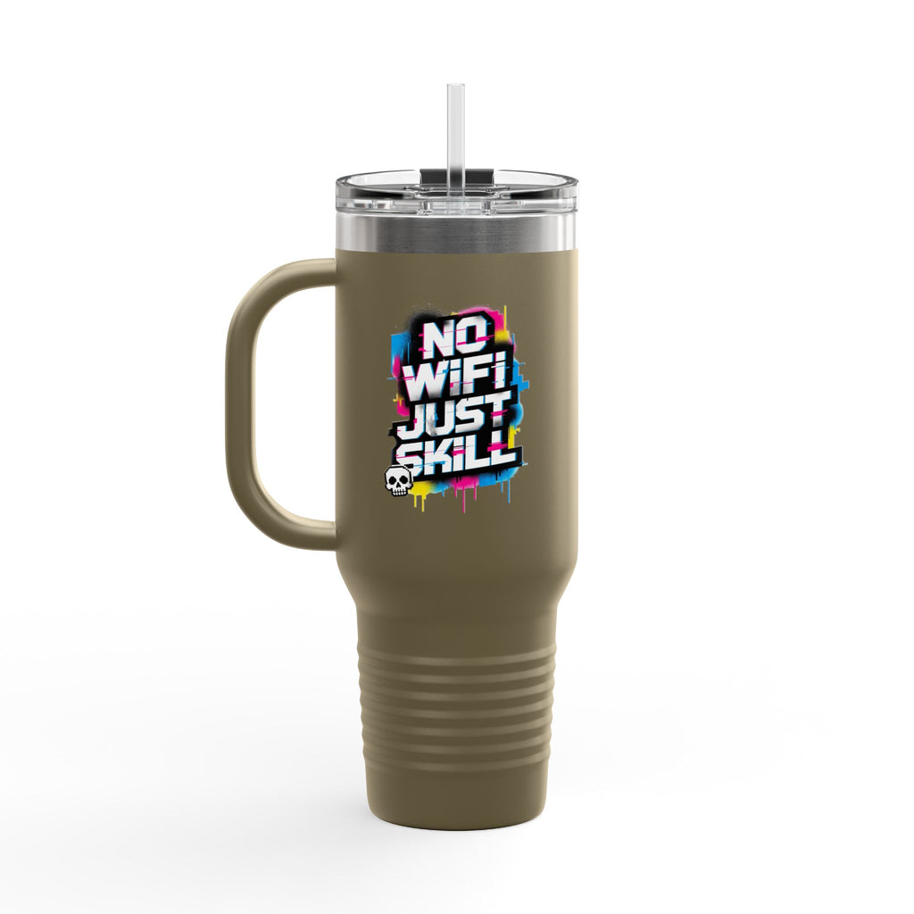 No WiFi Just Skill 40oz Insulated Travel Mug