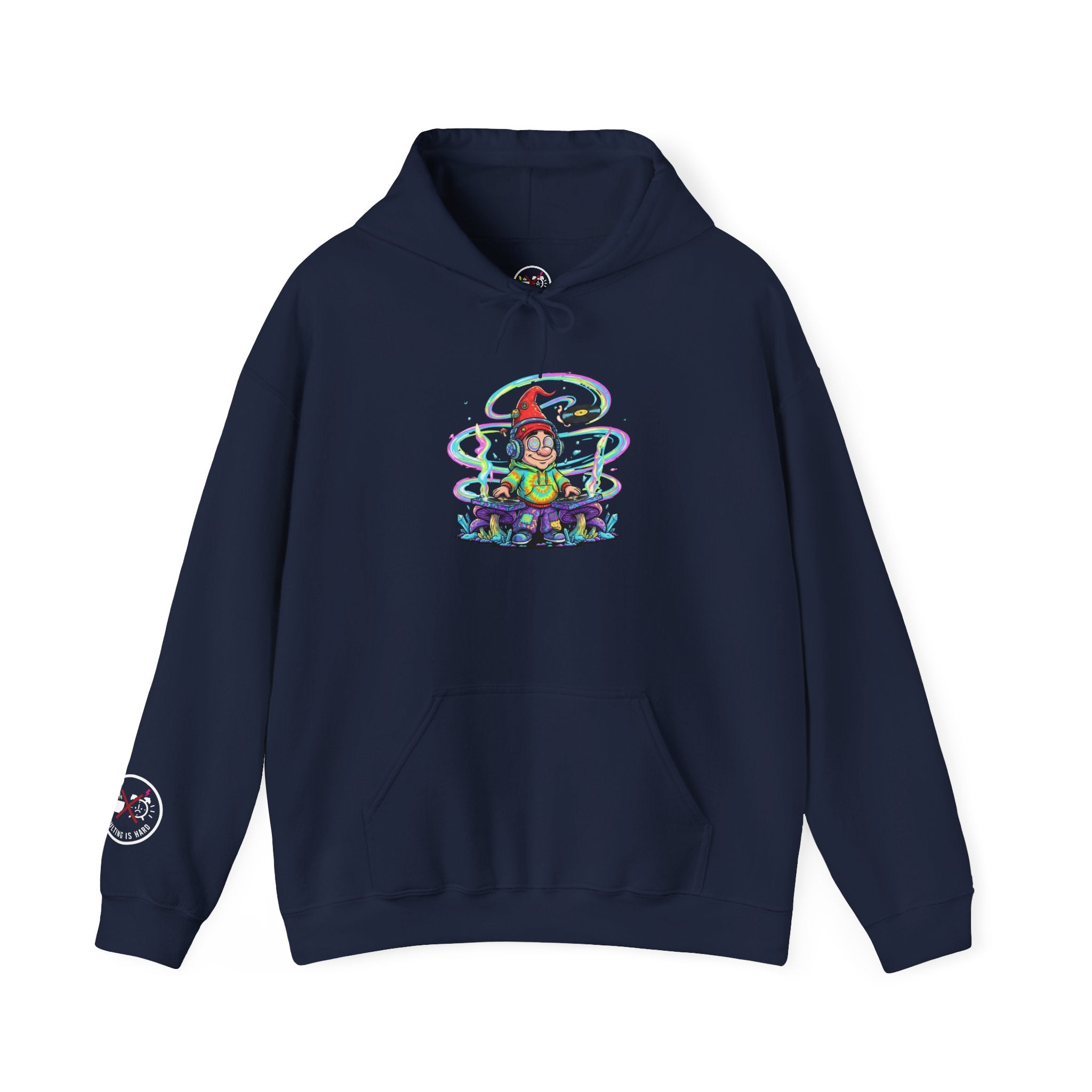 Psychedelic DJ Mushroom Hooded Sweatshirt