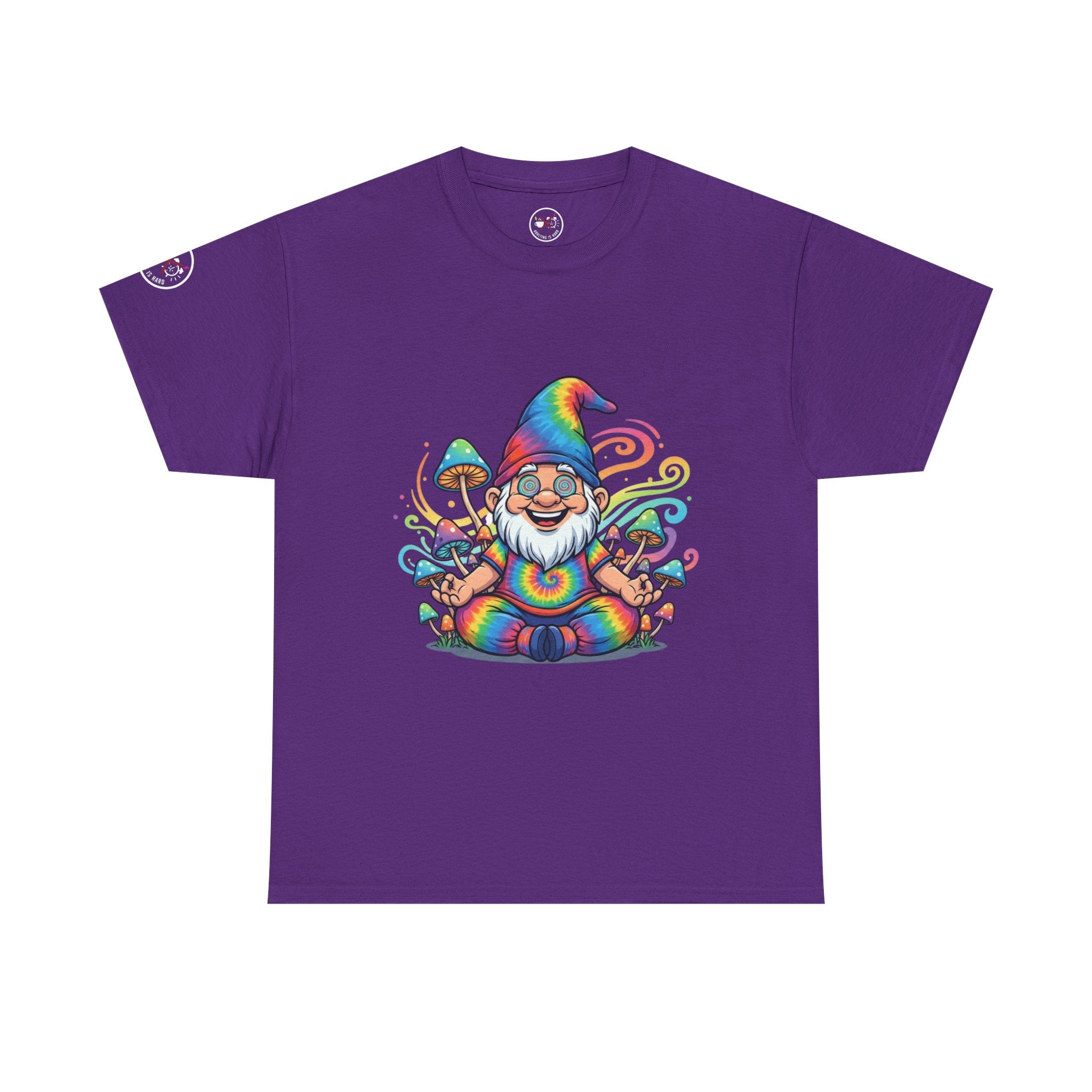 Psychedelic Gnome Heavy Cotton T-Shirt