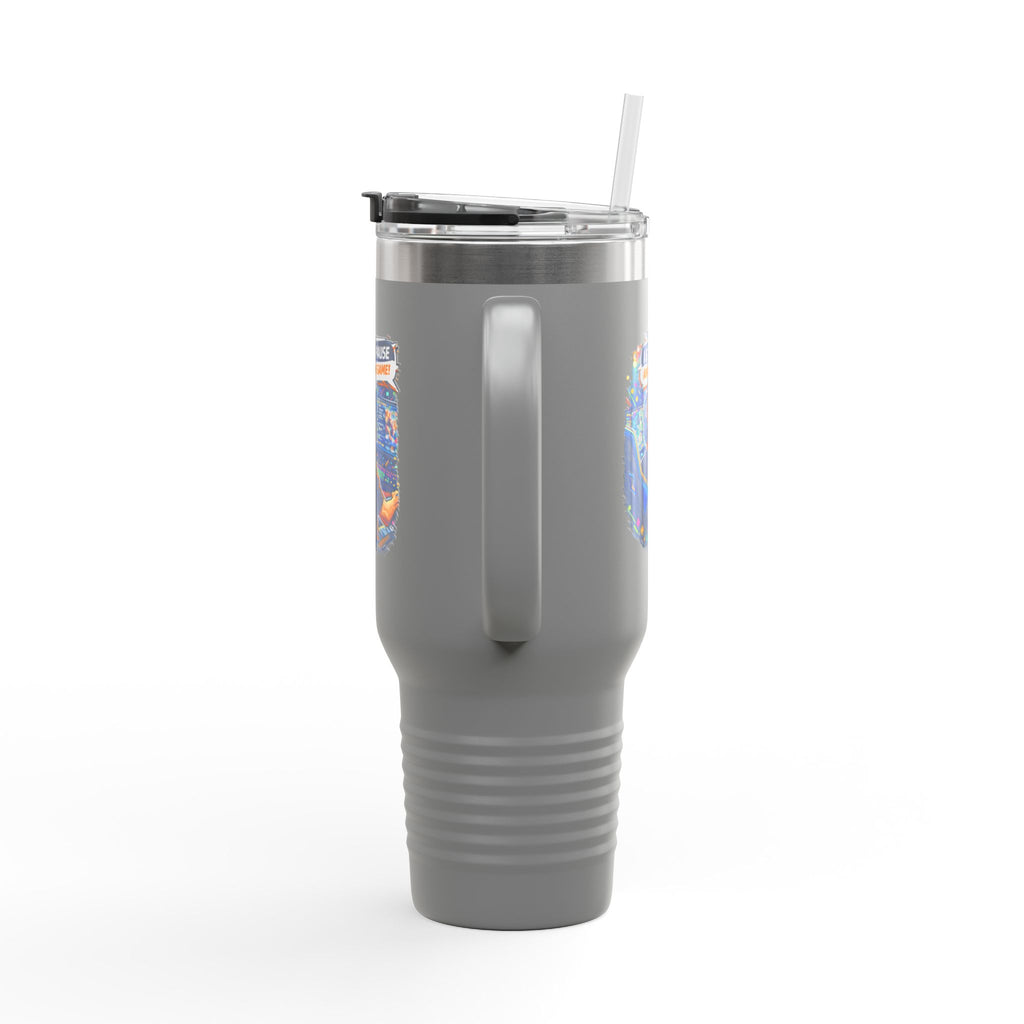 I Can't Pause An Online Game 40oz Insulated Tumbler Mug with Straw