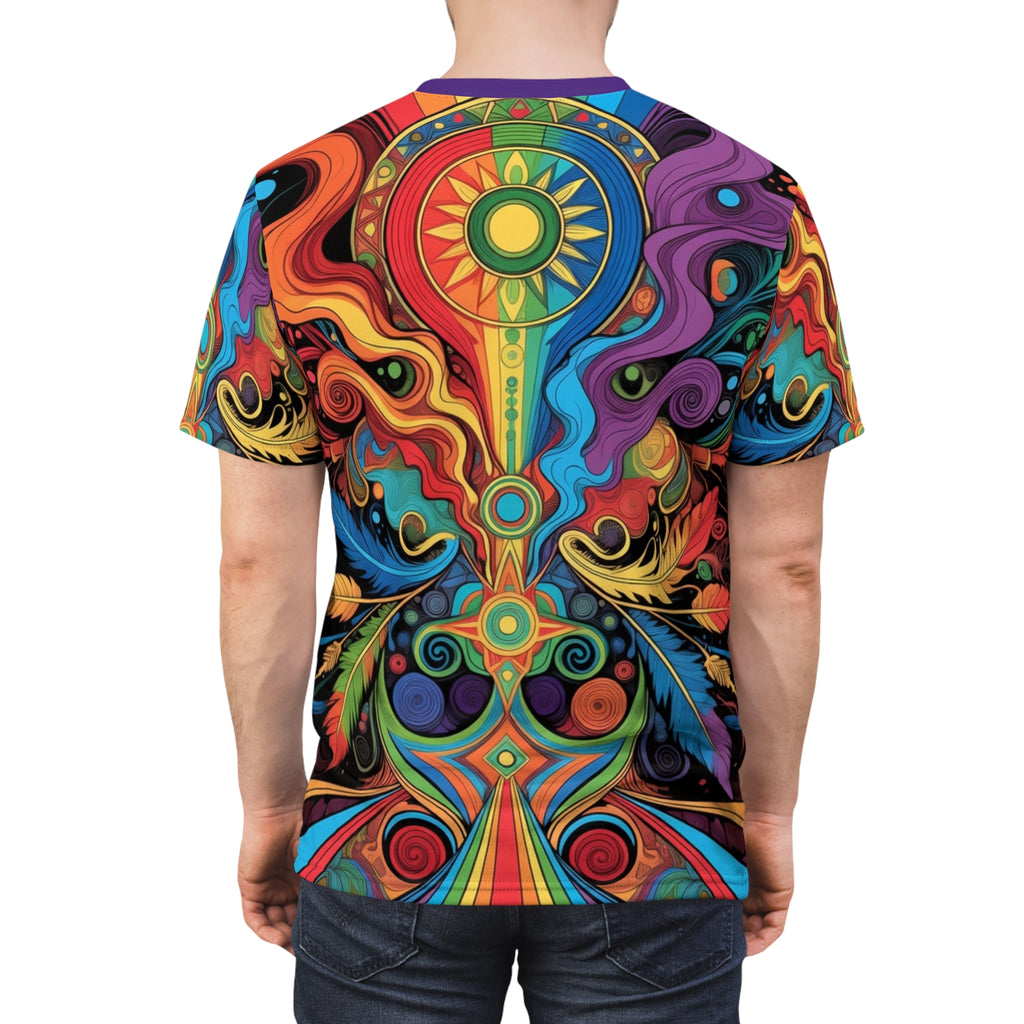Cosmic Sunburst All-Over Print Tee