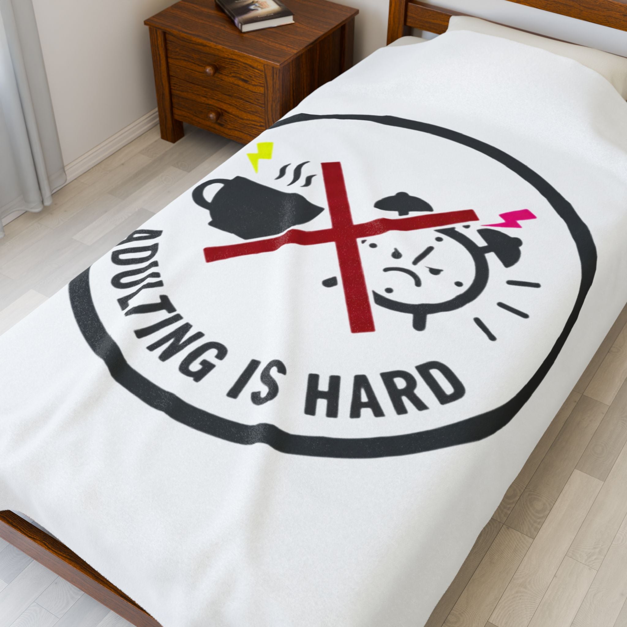 Adulting Is Hard Plush Blanket
