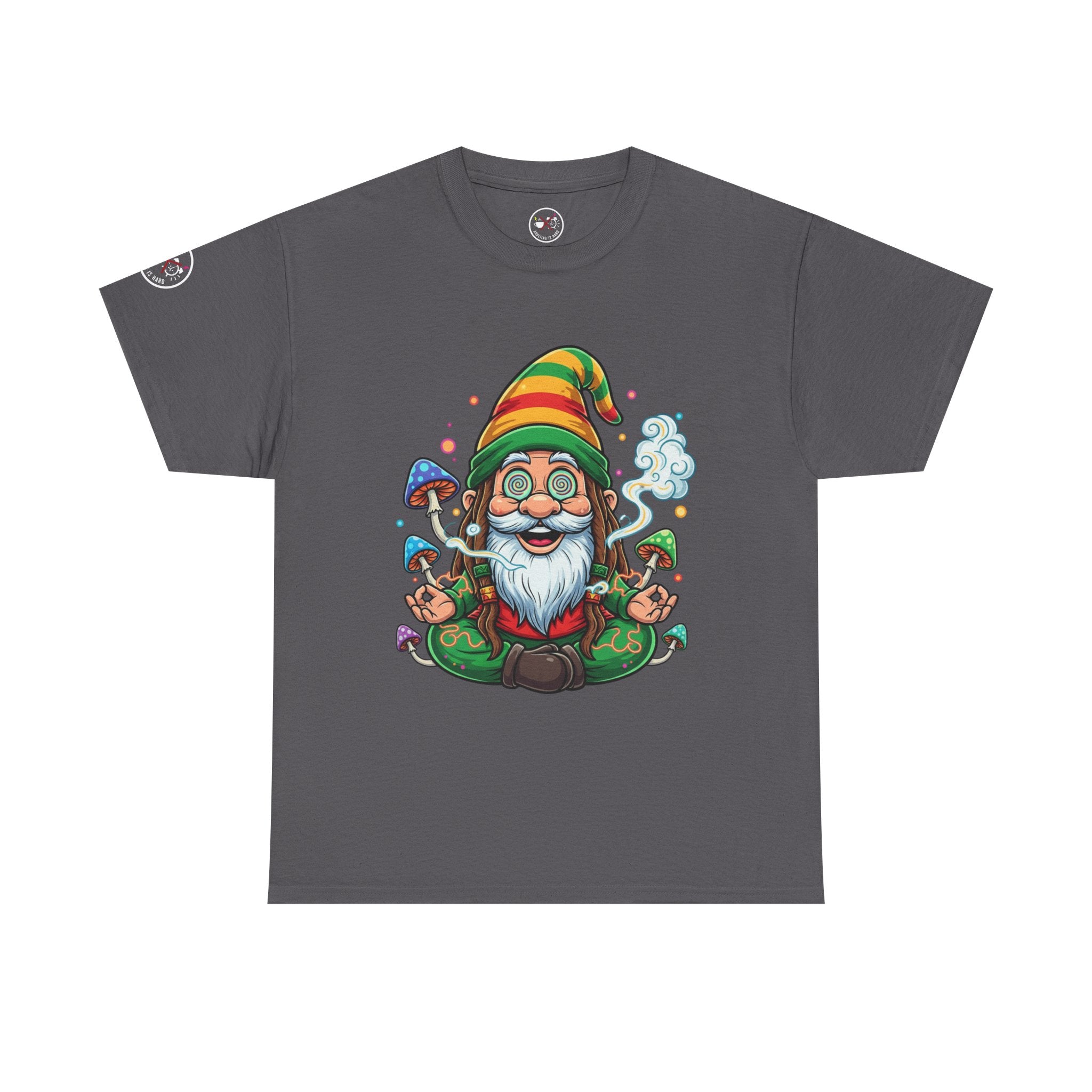 Gnome Meditation Heavy Cotton T‑Shirt