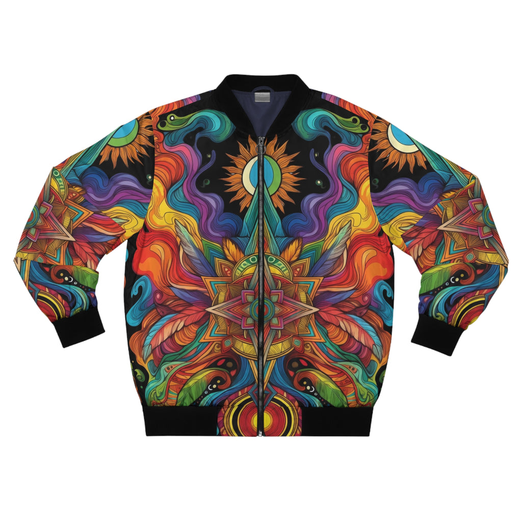 Psychedelic Mandala Bomber Jacket