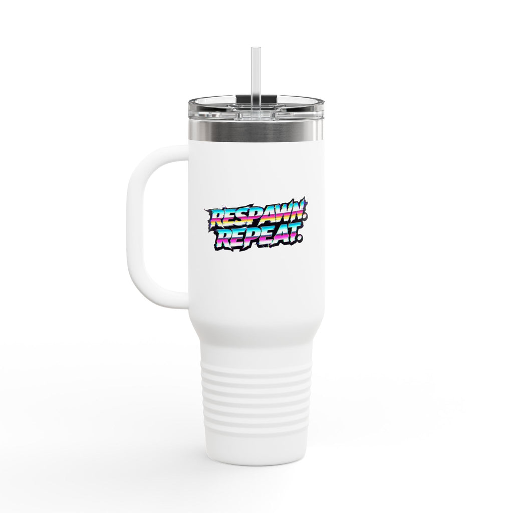 Respawn & Repeat Retro Gamer 40oz Insulated Travel Mug