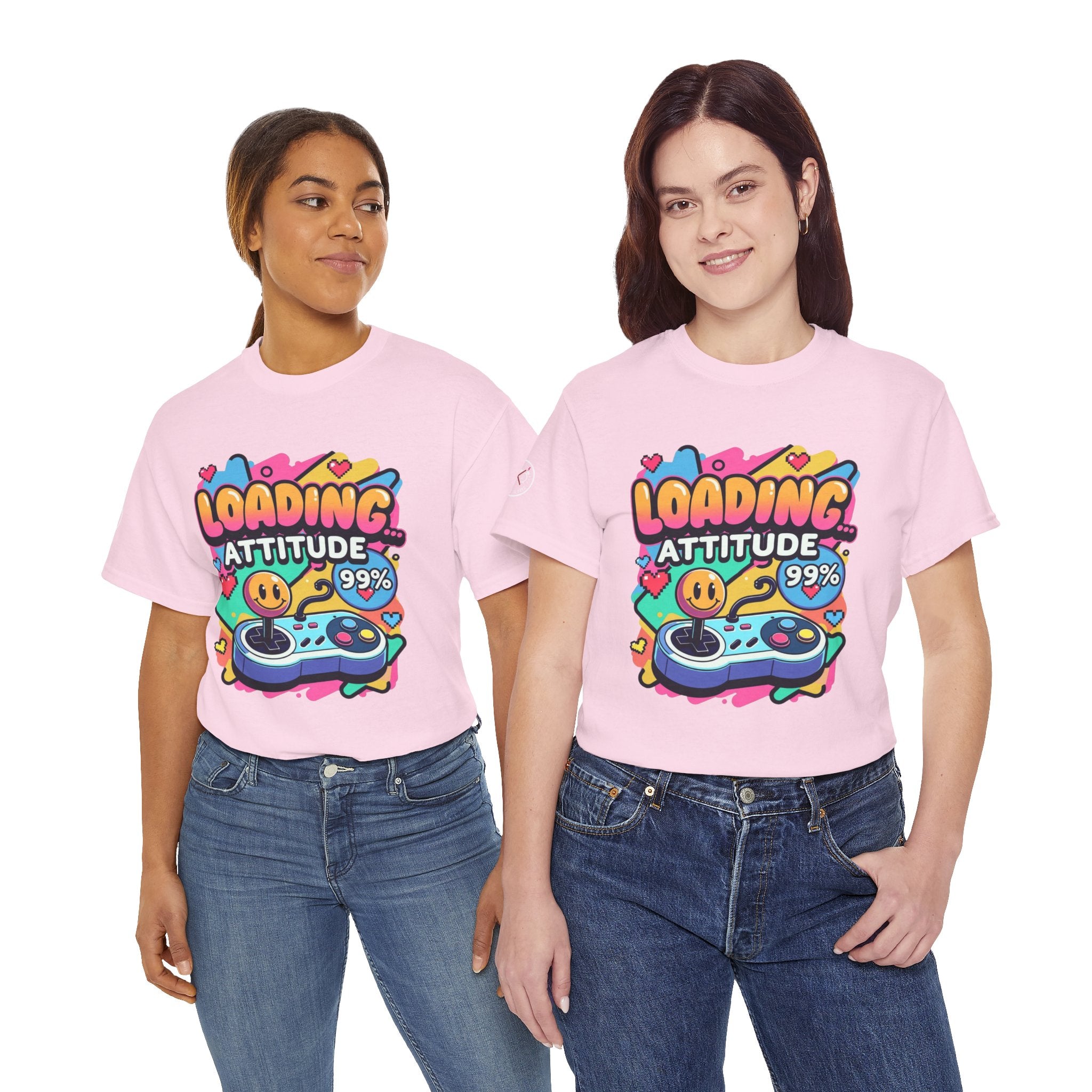 Loading Attitude Retro Gaming Heavy Cotton Tee