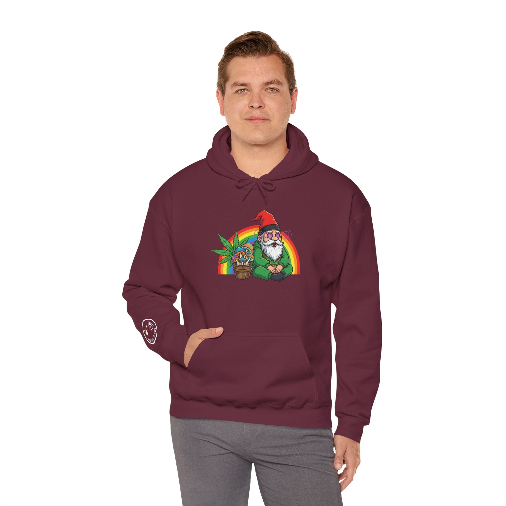 Gnome & Pot Of Treasure Rainbow Hoodie
