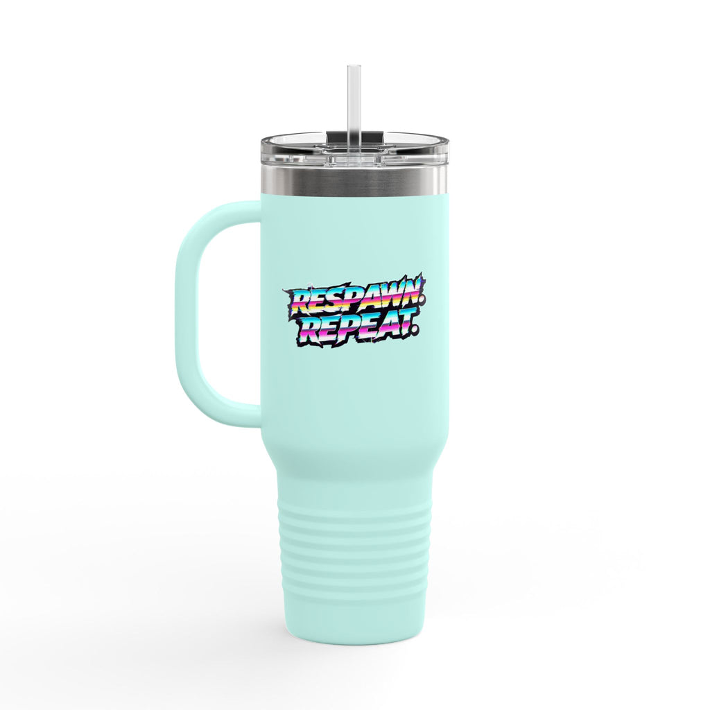Respawn & Repeat Retro Gamer 40oz Insulated Travel Mug