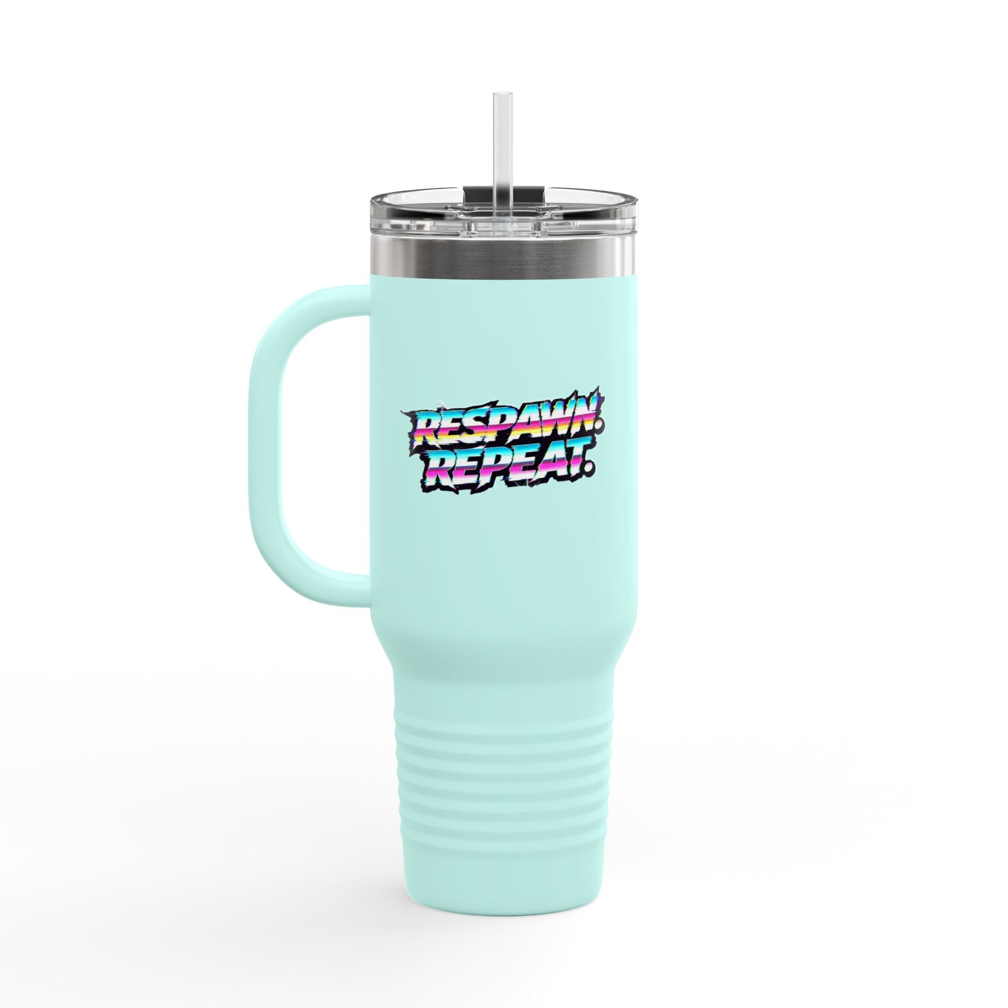 Respawn & Repeat Retro Gamer 40oz Insulated Travel Mug