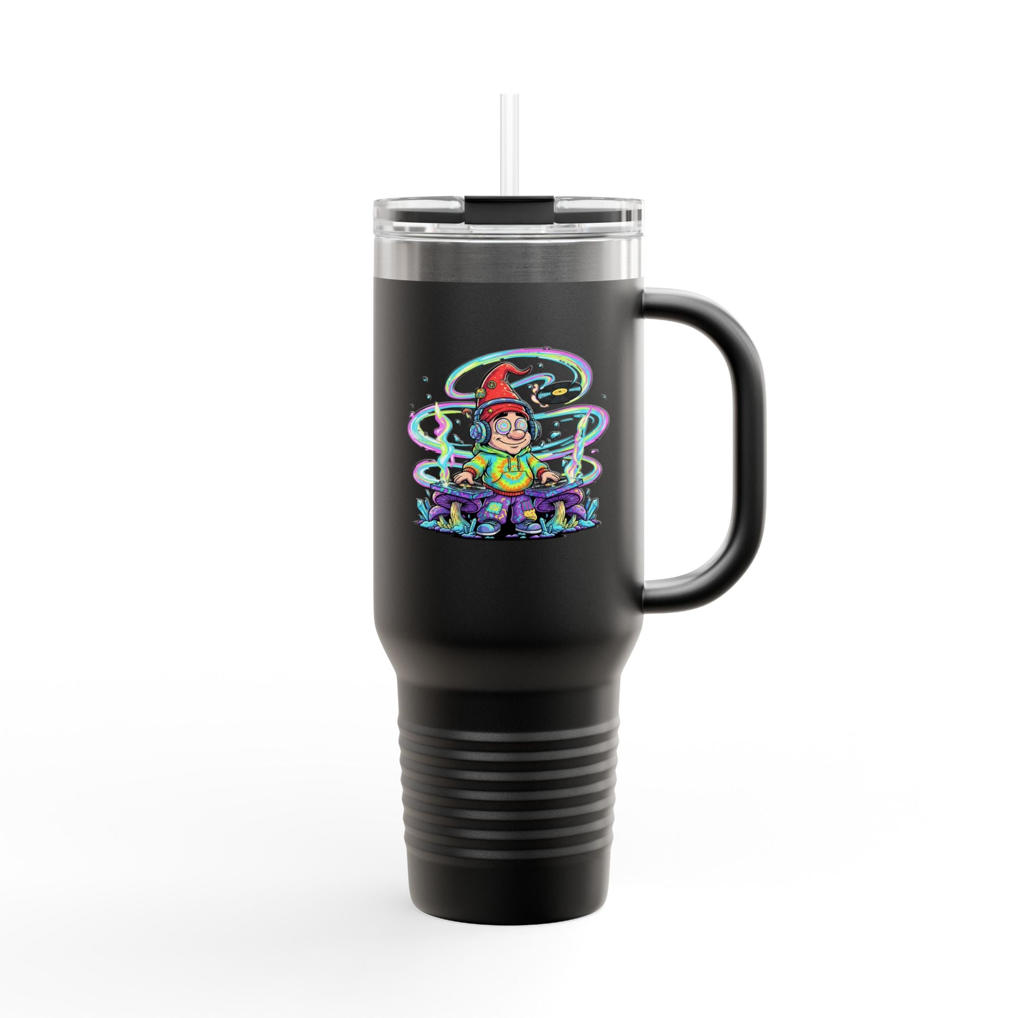 Psychedelic DJ 40oz Insulated Travel Mug
