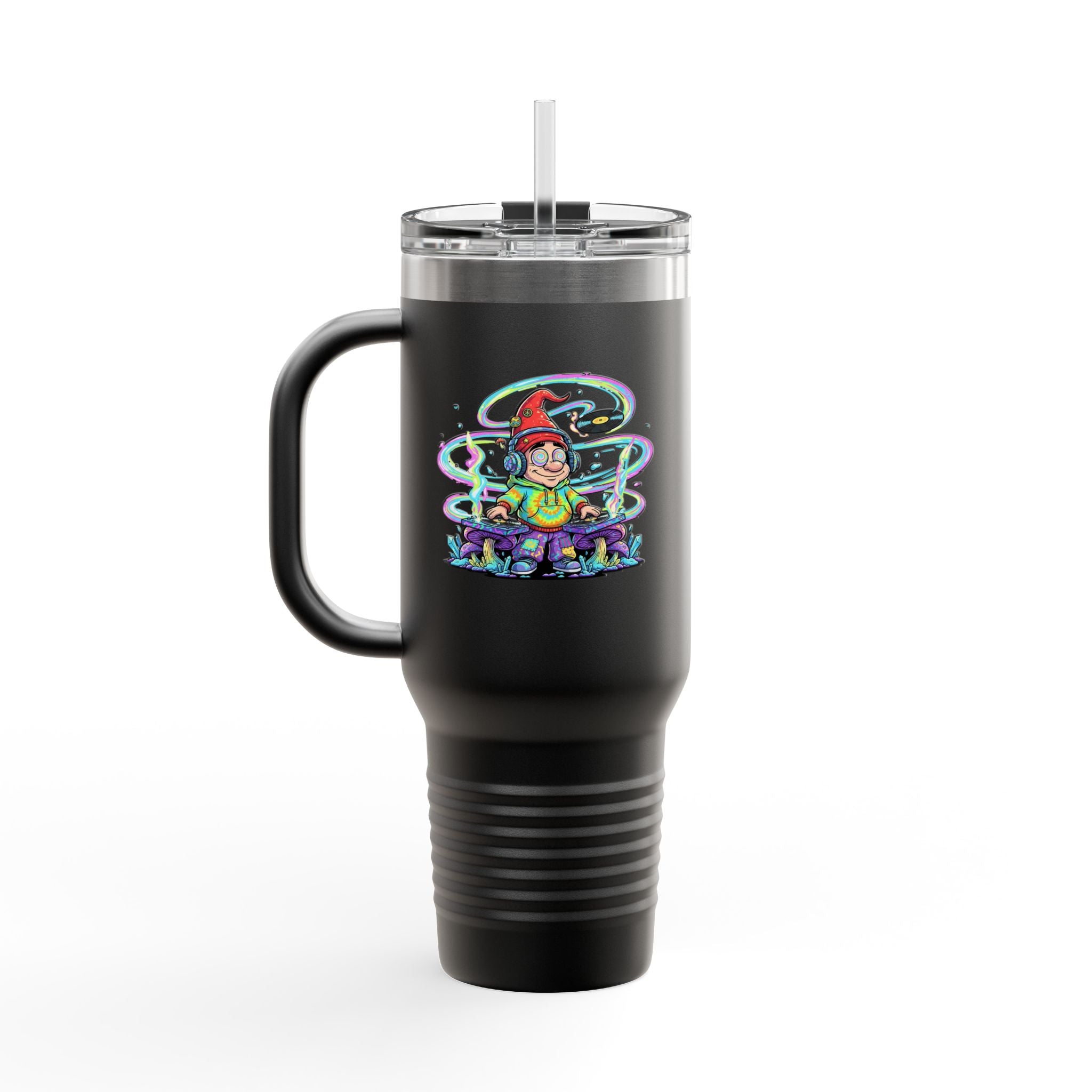Psychedelic DJ 40oz Insulated Travel Mug