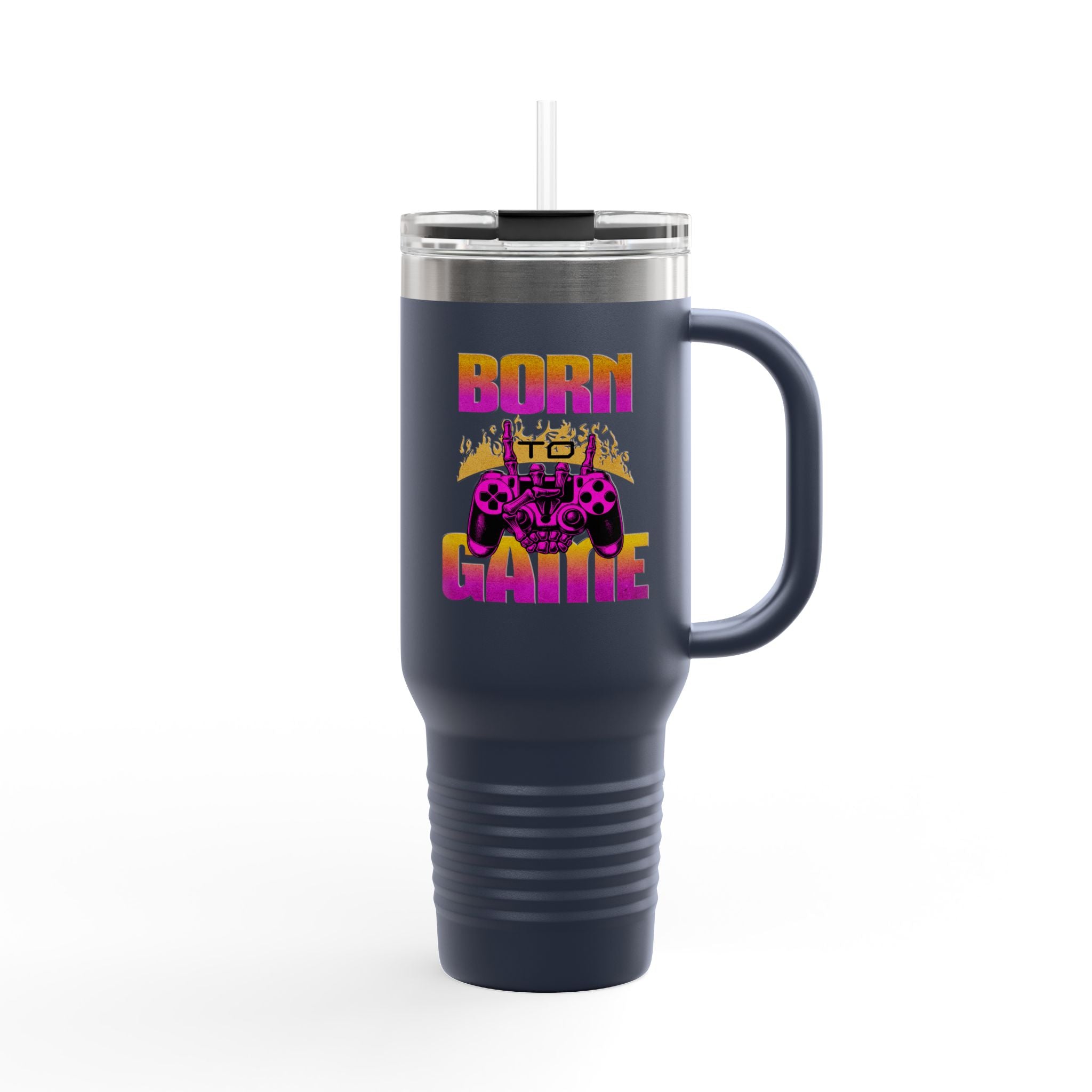 Born to Game 40oz Insulated Travel Mug