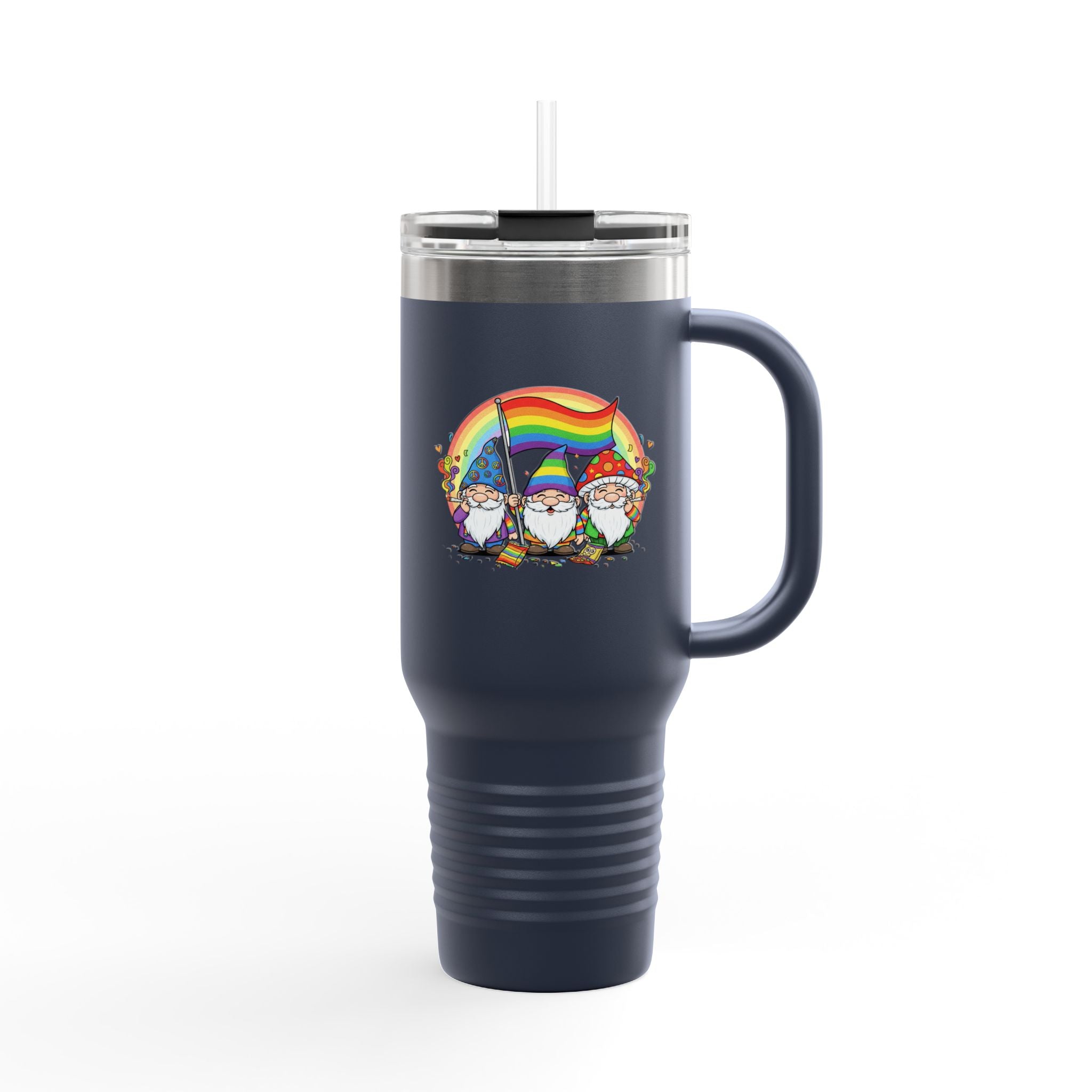 Pride Gnome 40oz Insulated Travel Mug