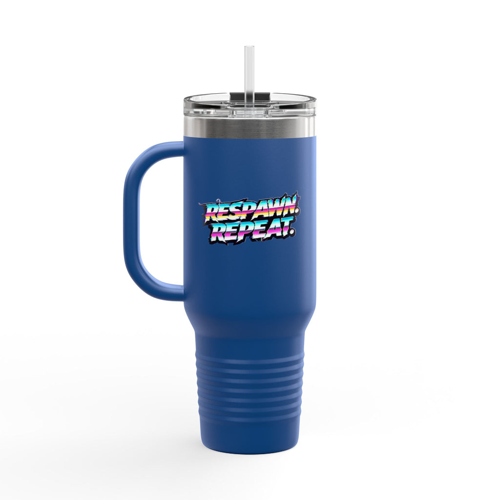 Respawn & Repeat Retro Gamer 40oz Insulated Travel Mug