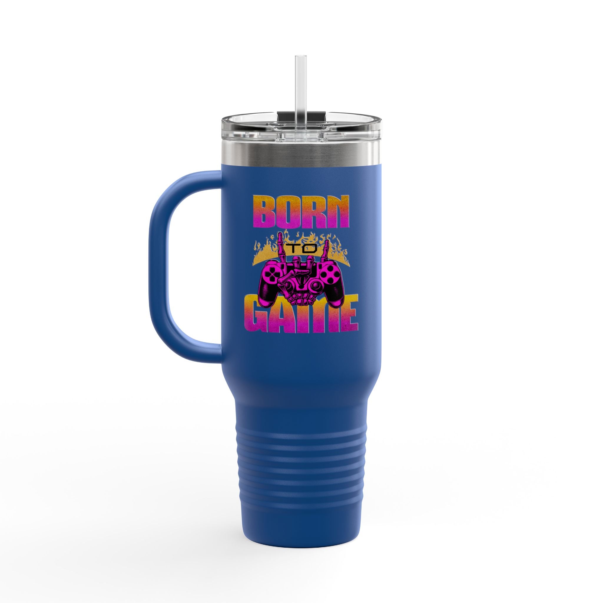 Born to Game 40oz Insulated Travel Mug