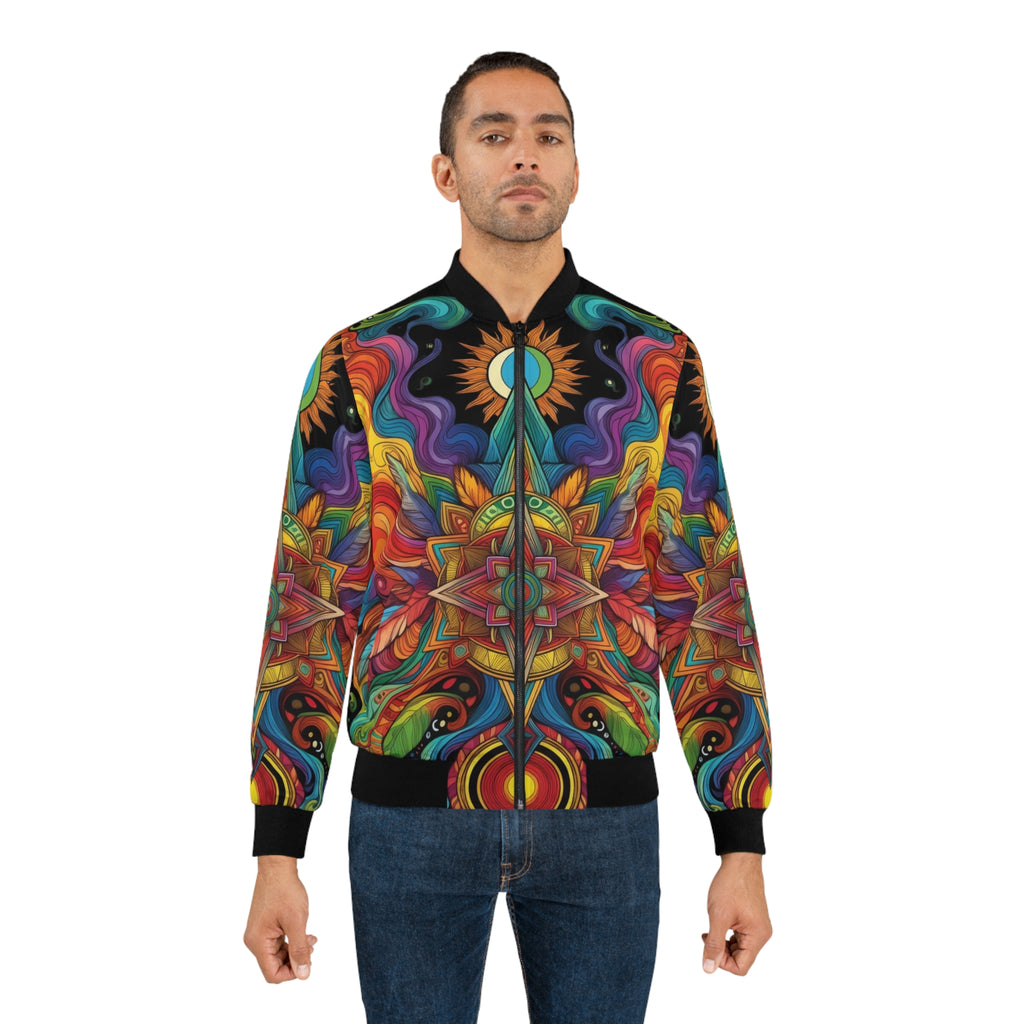 Psychedelic Mandala Bomber Jacket