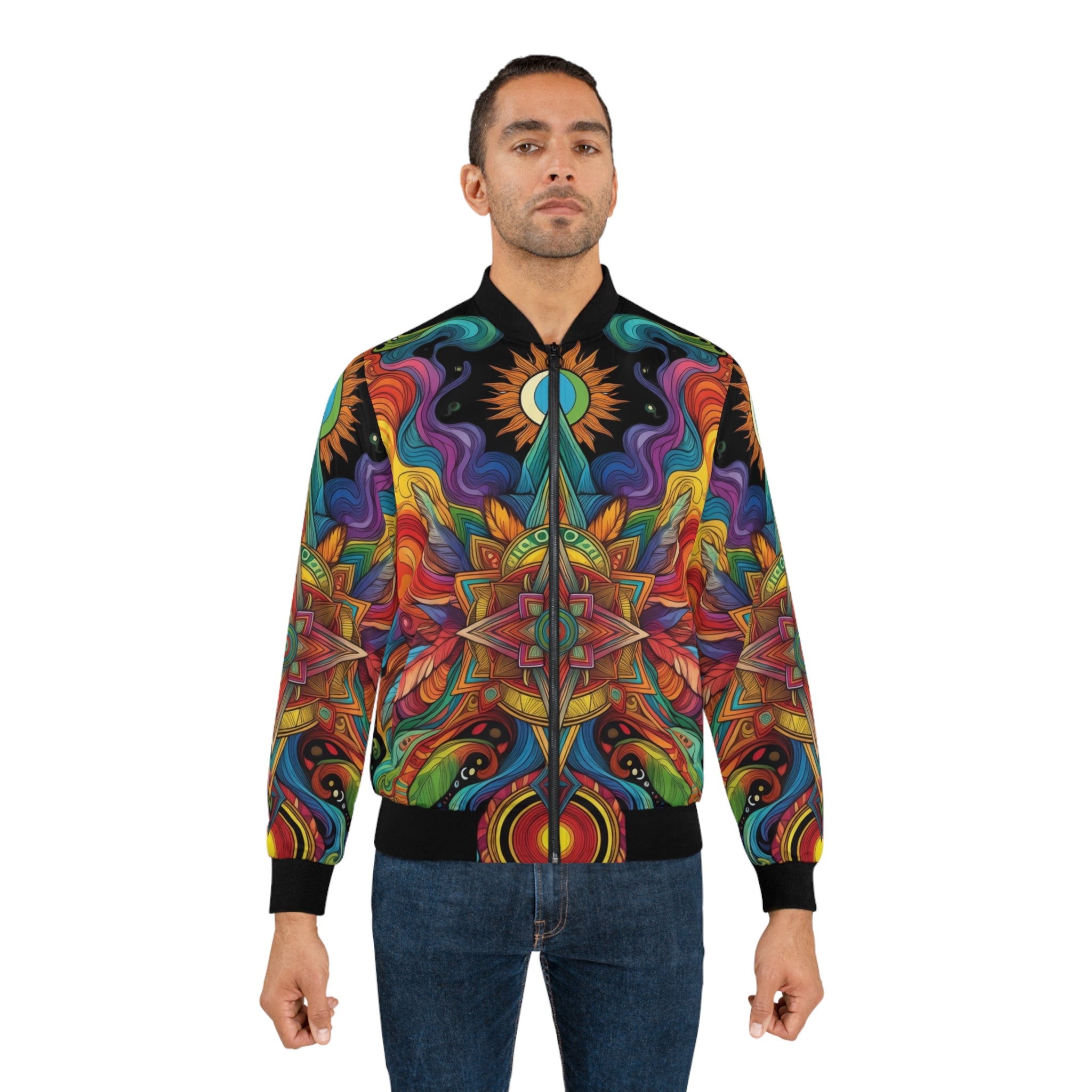 Psychedelic Mandala Bomber Jacket