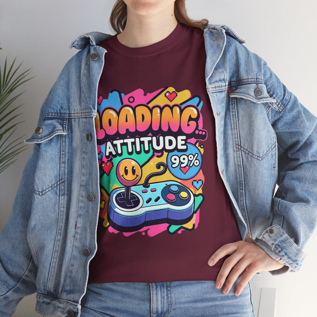 Loading Attitude Retro Gaming Heavy Cotton Tee