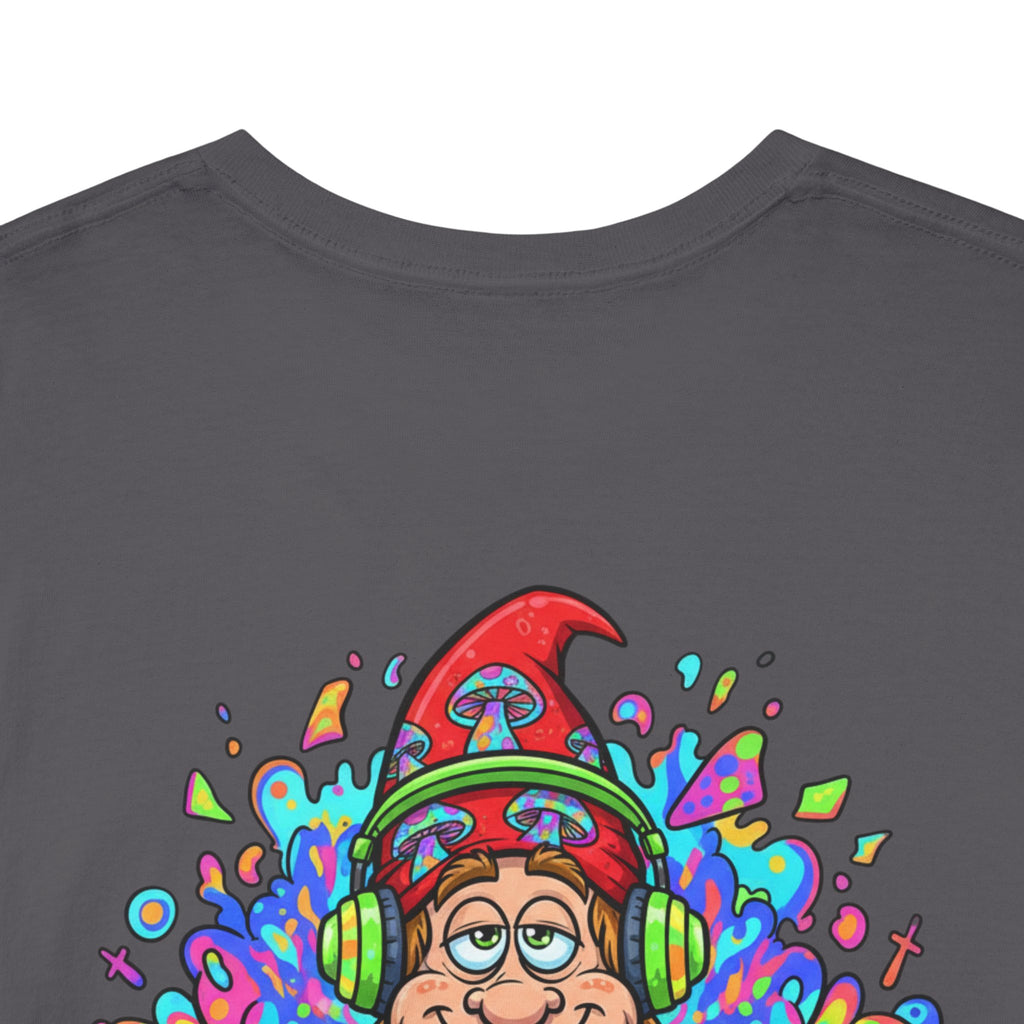Hippie DJ Back Print Heavy Cotton Tee