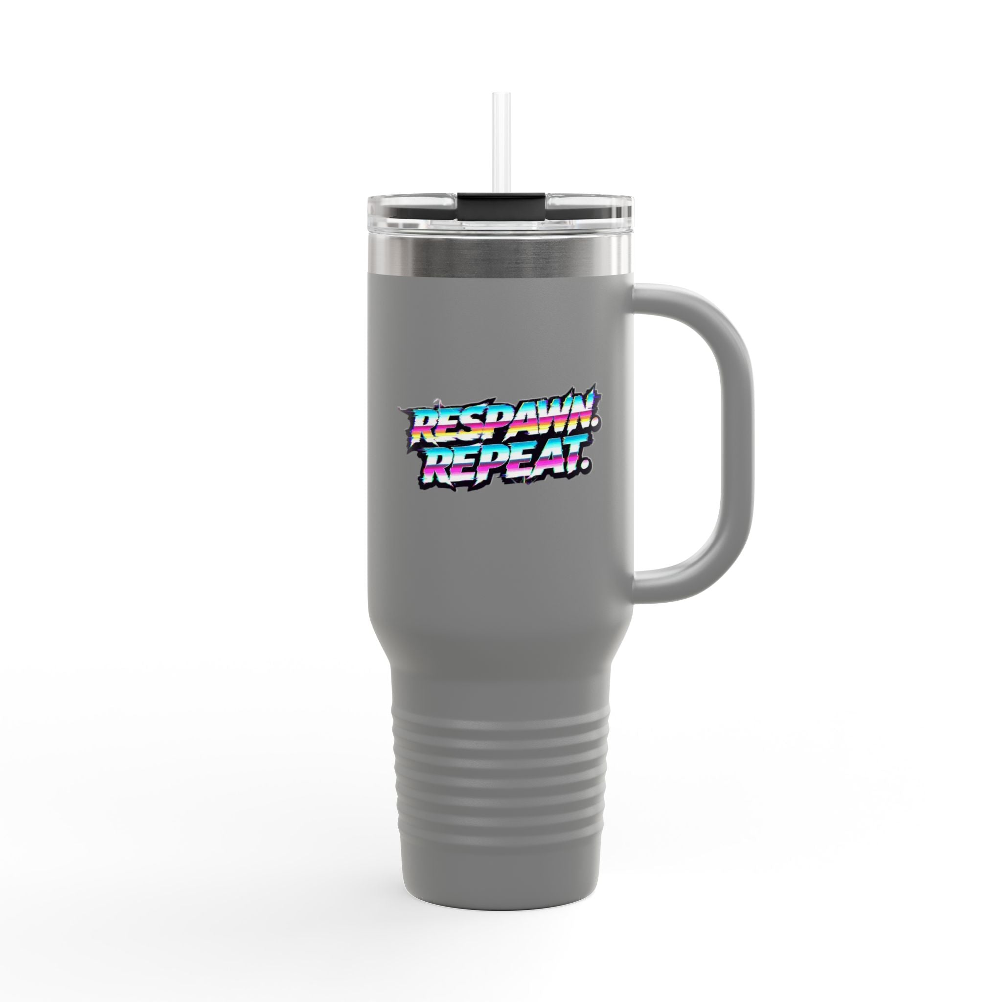 Respawn & Repeat Retro Gamer 40oz Insulated Travel Mug