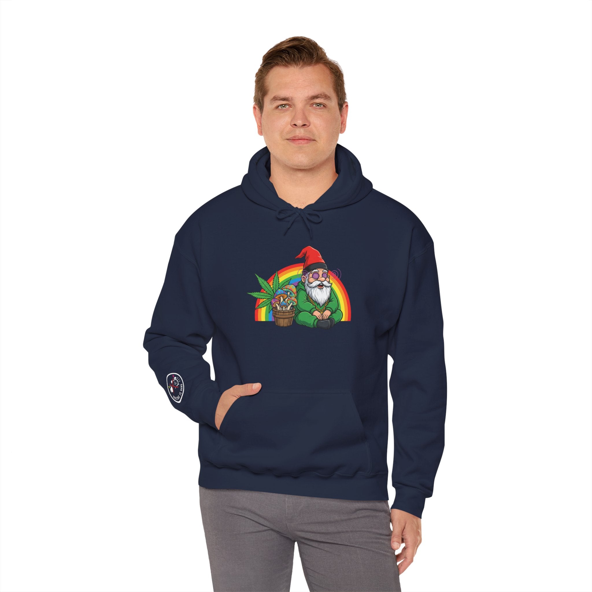 Gnome & Pot Of Treasure Rainbow Hoodie
