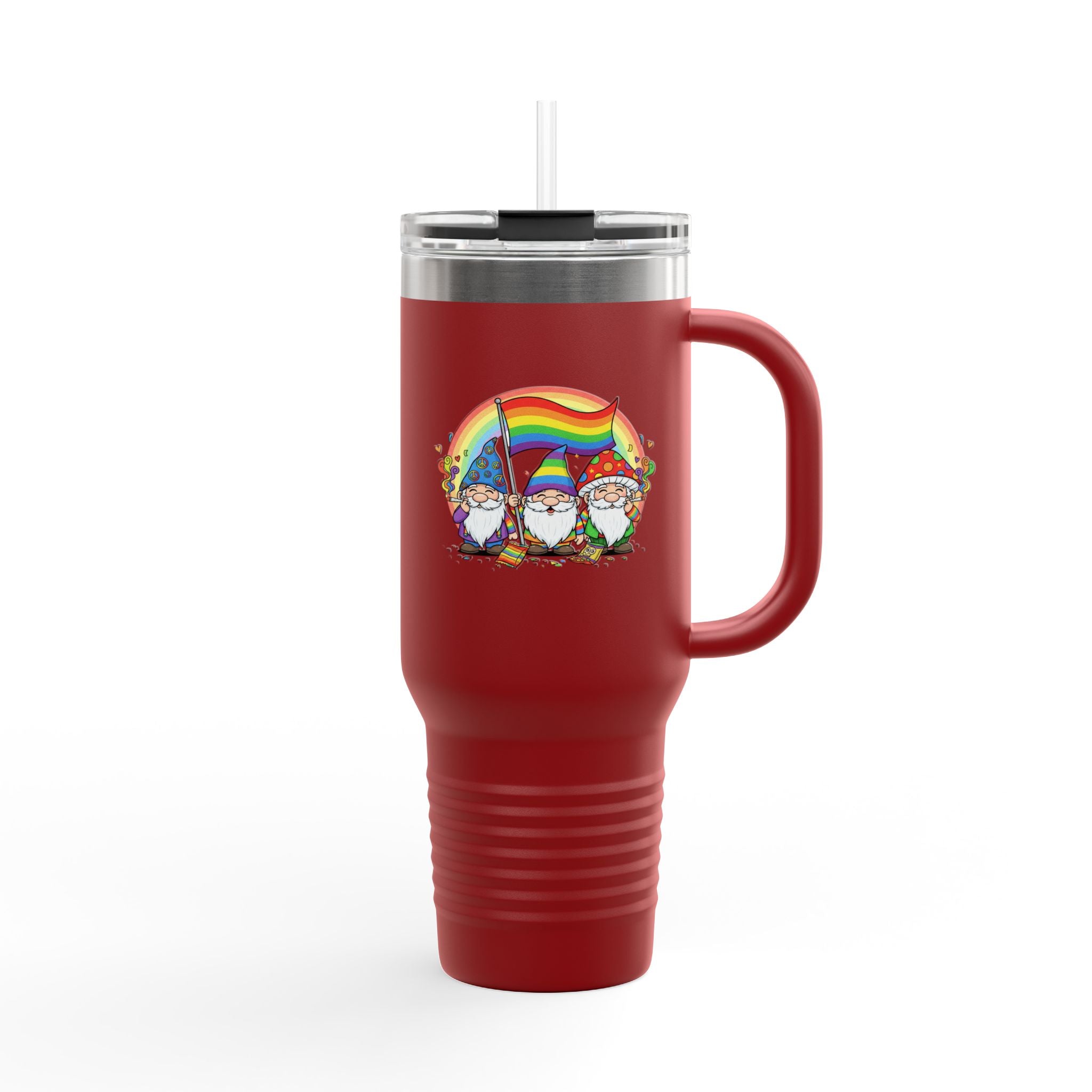 Pride Gnome 40oz Insulated Travel Mug