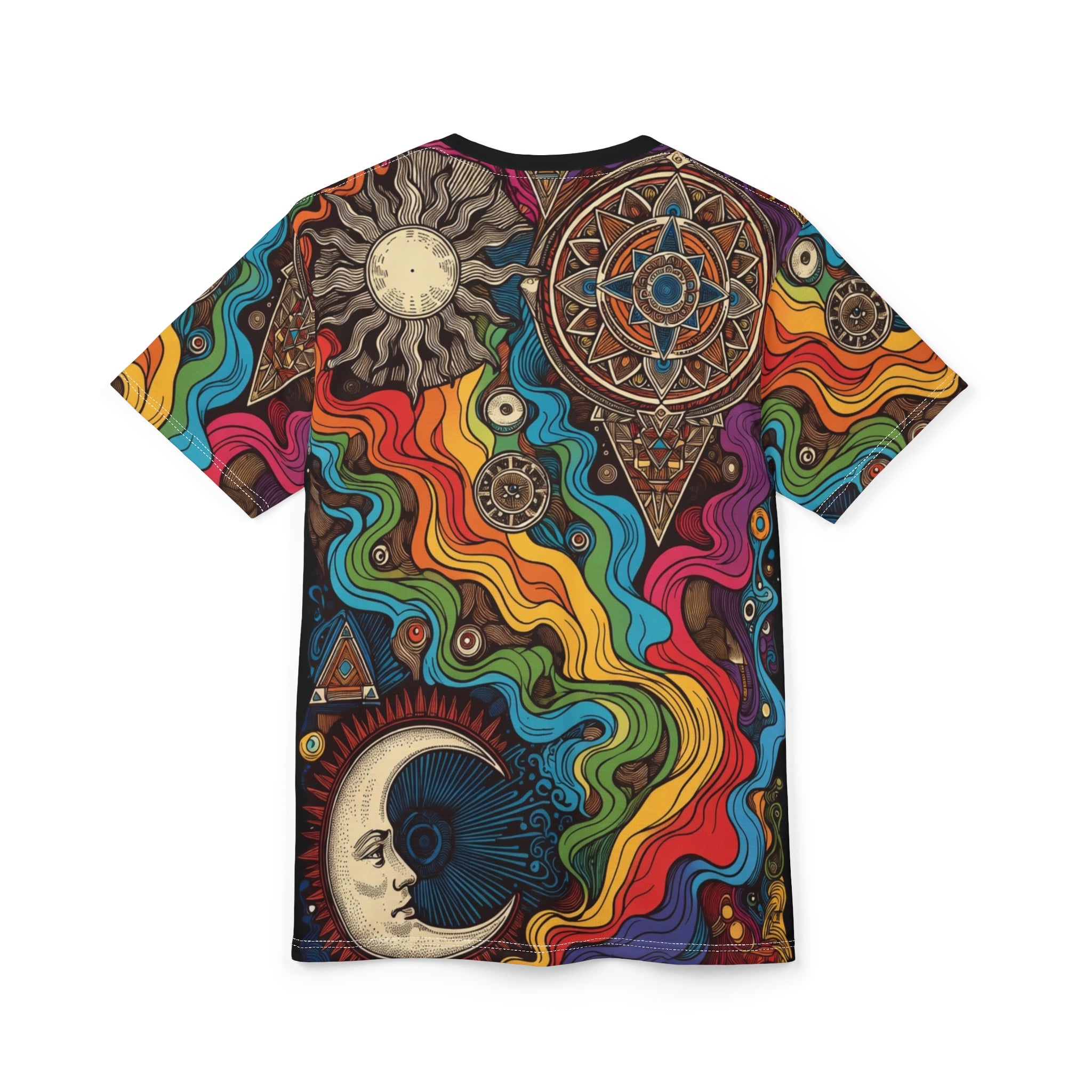 Psychedelic Sun & Moon All-Over Print Tee
