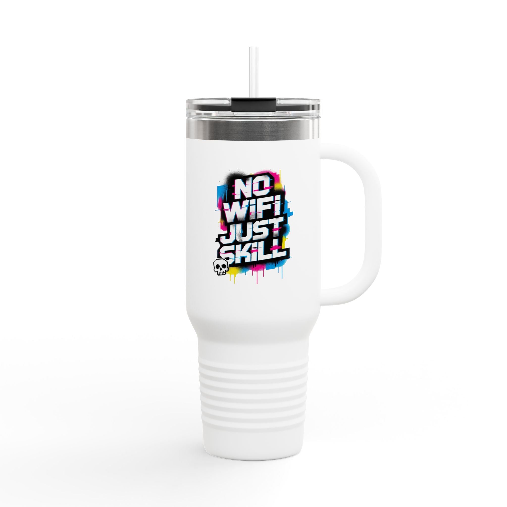 No WiFi Just Skill 40oz Insulated Travel Mug