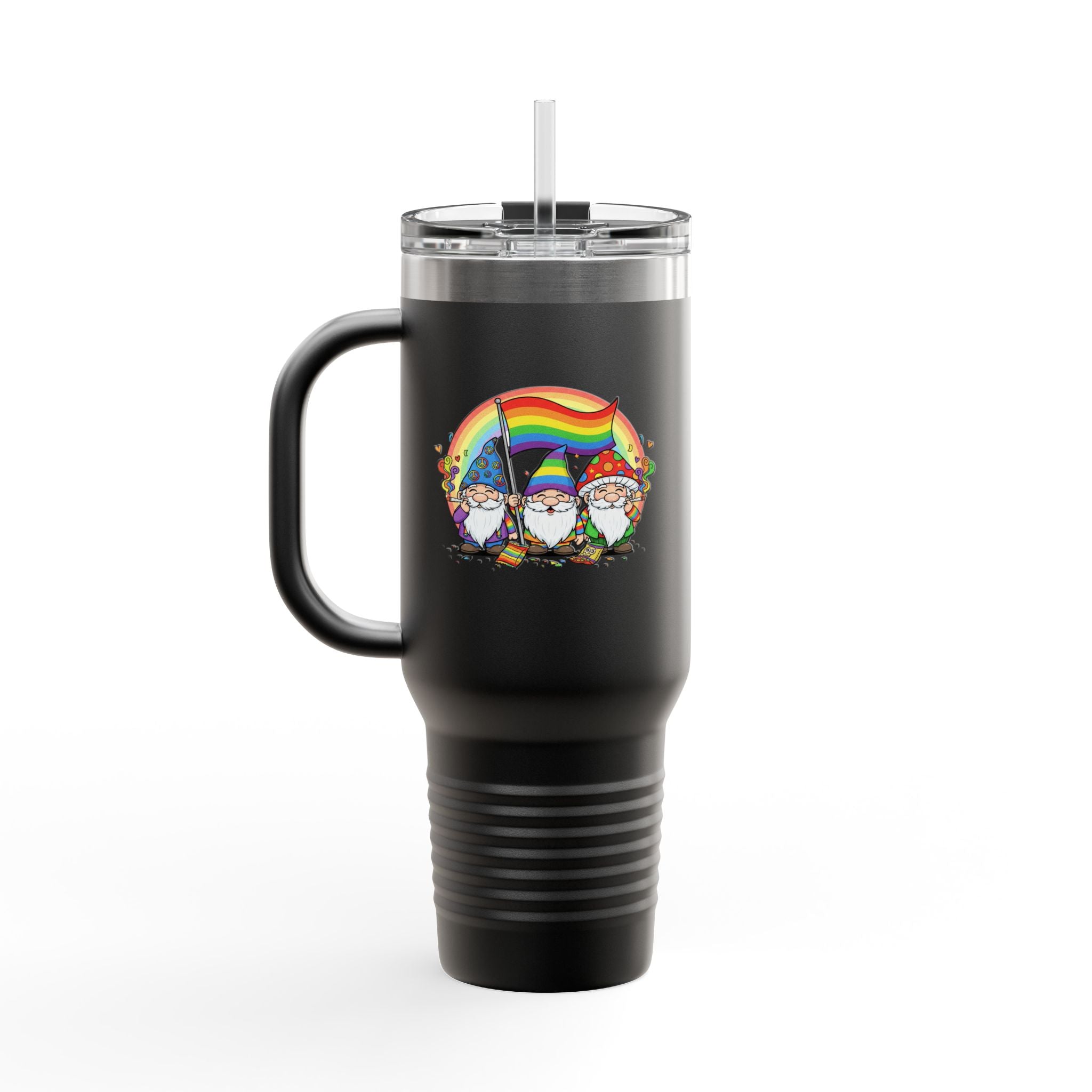 Pride Gnome 40oz Insulated Travel Mug