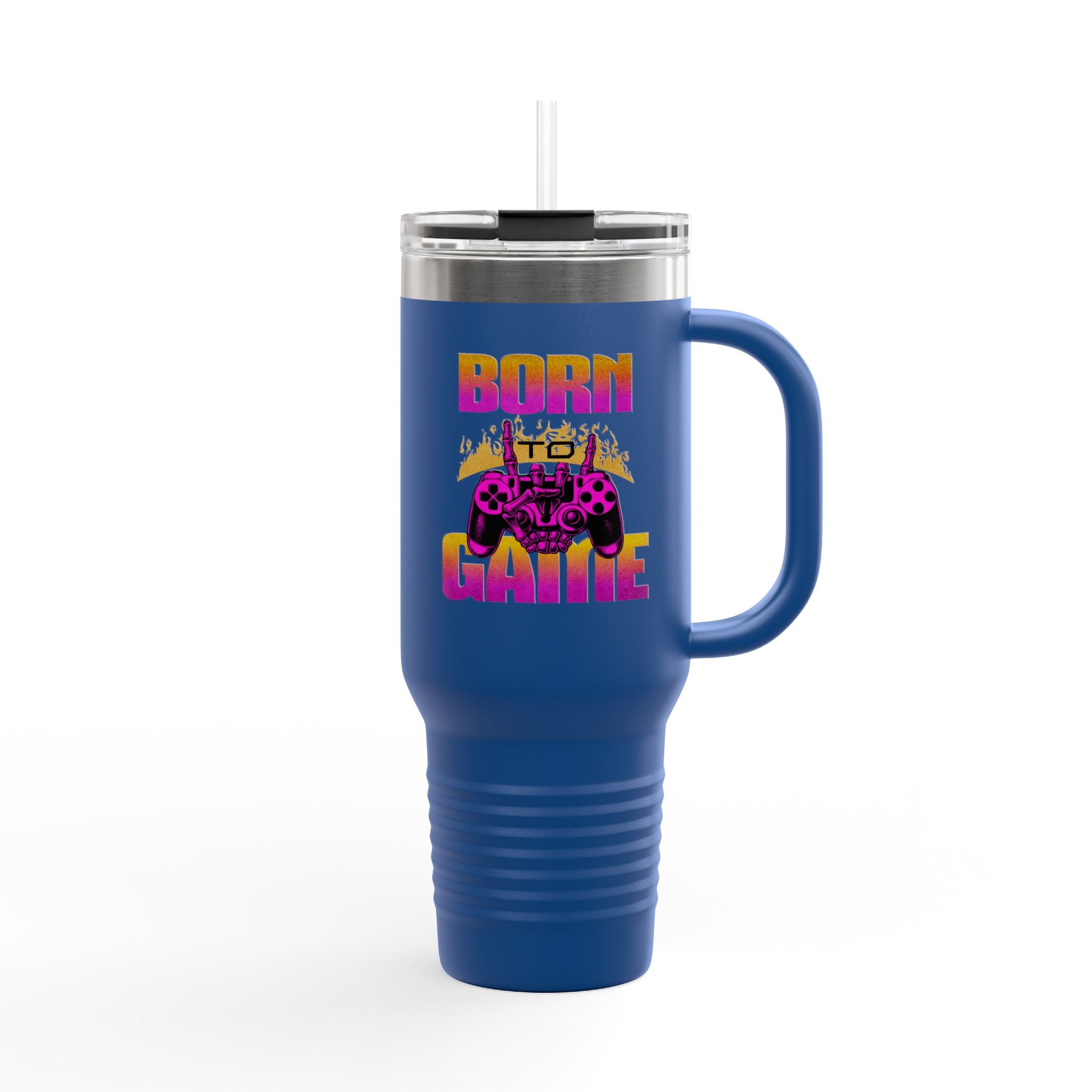 Born to Game 40oz Insulated Travel Mug