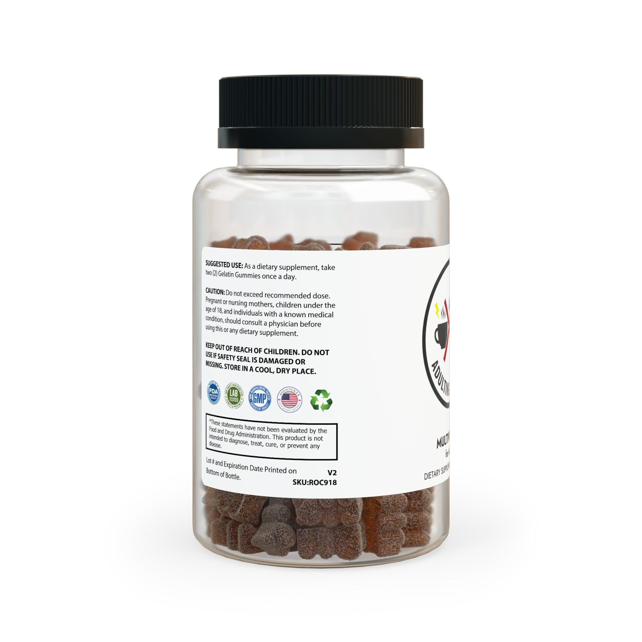 Adulting Is Hard Multivitamin Gummies for Adults (60 Gummies)