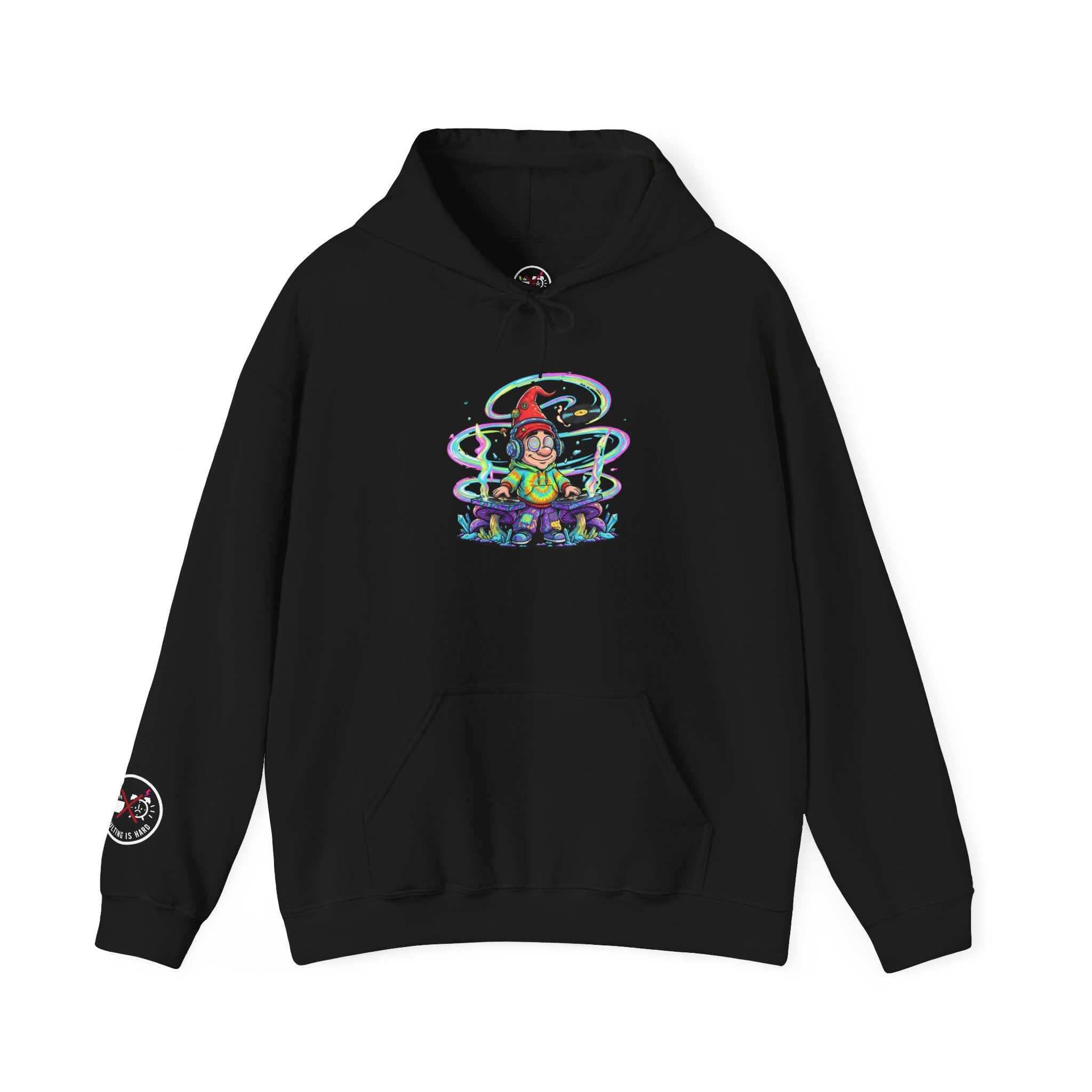 Psychedelic DJ Mushroom Hooded Sweatshirt
