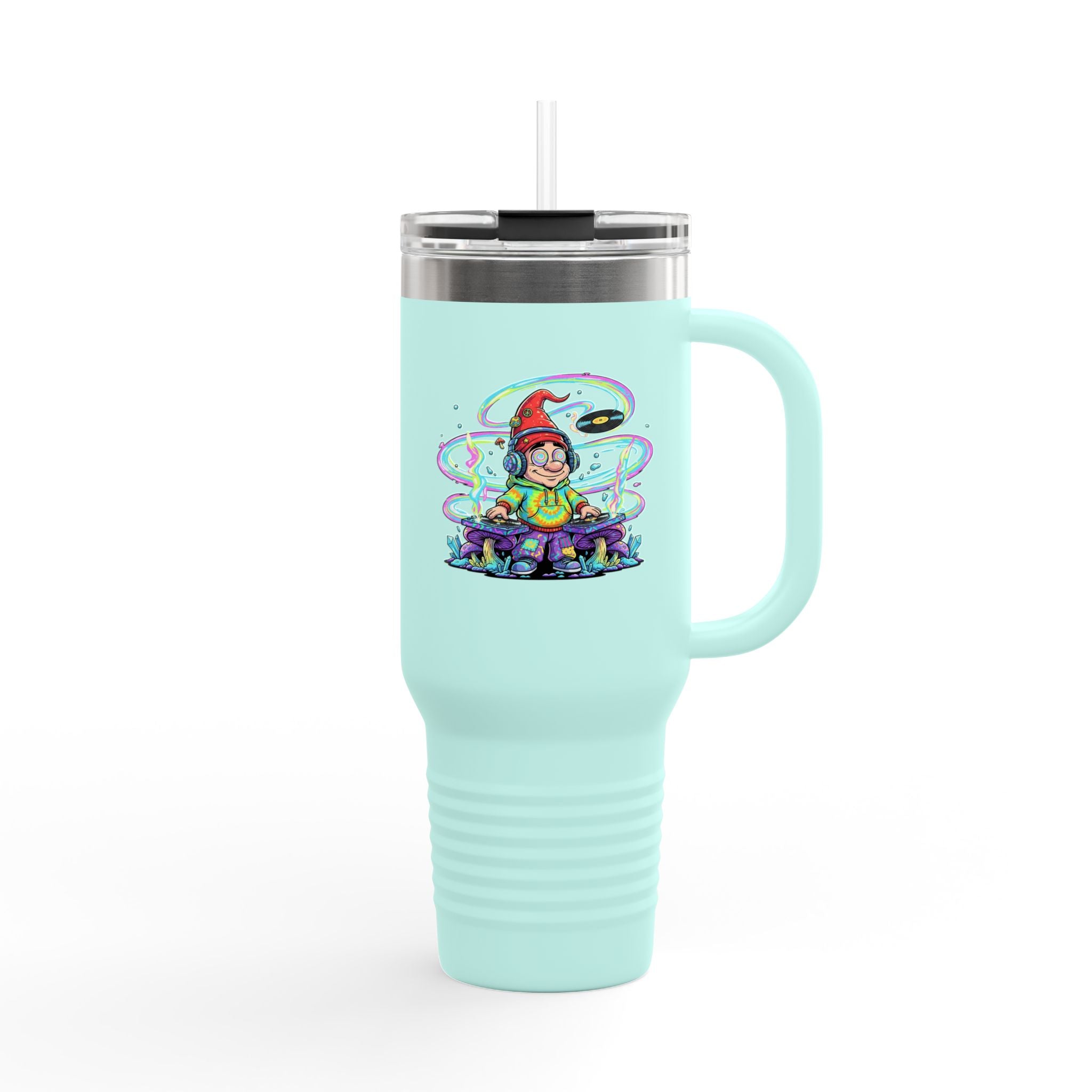 Psychedelic DJ 40oz Insulated Travel Mug