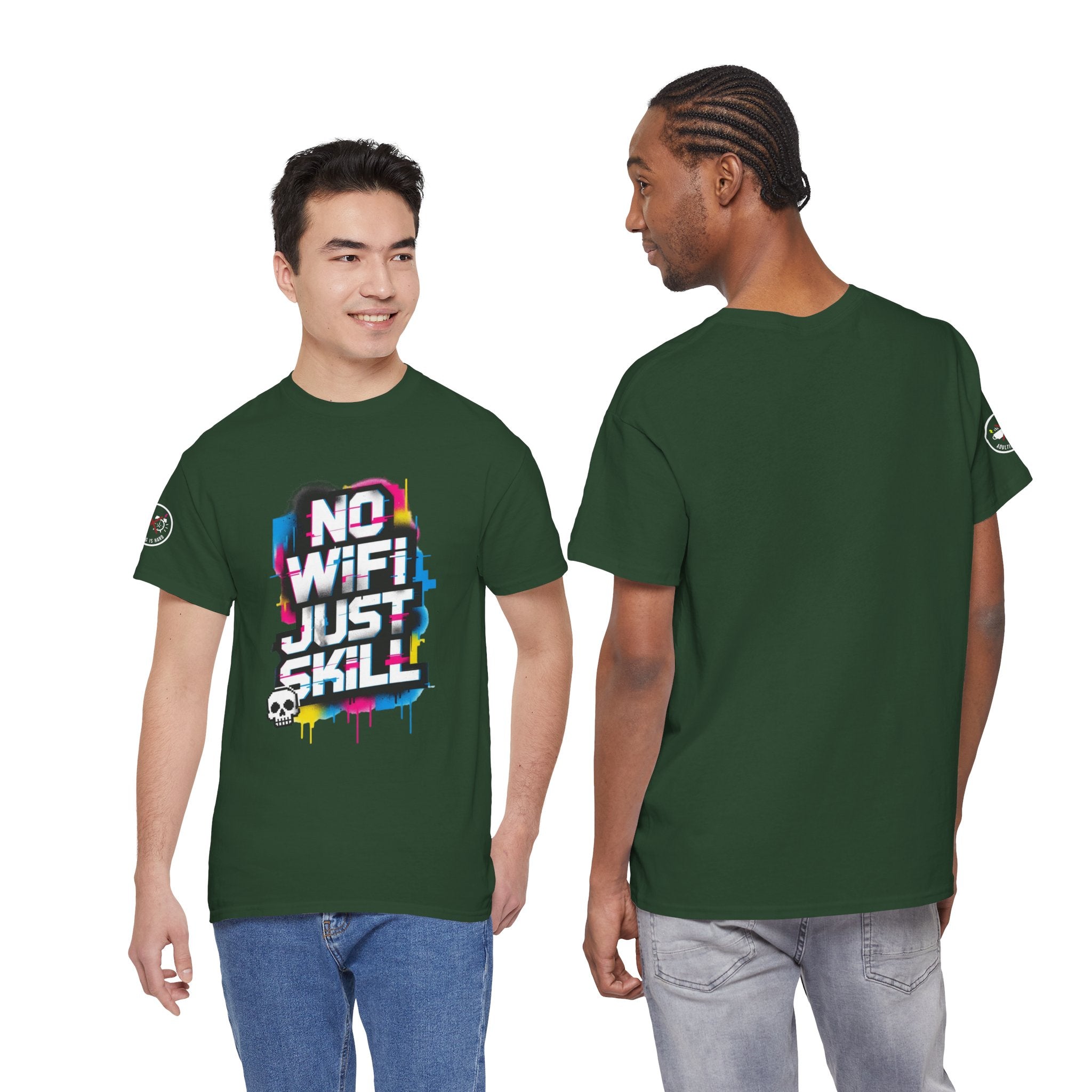 No WiFi Just Skill Heavy Cotton T-Shirt