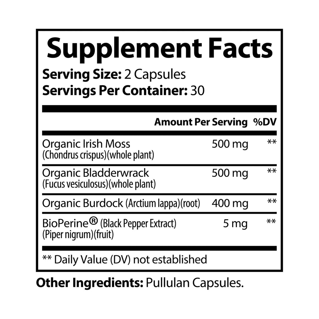 Adulting Is Hard Sea Moss Supplement (60 Capsules)