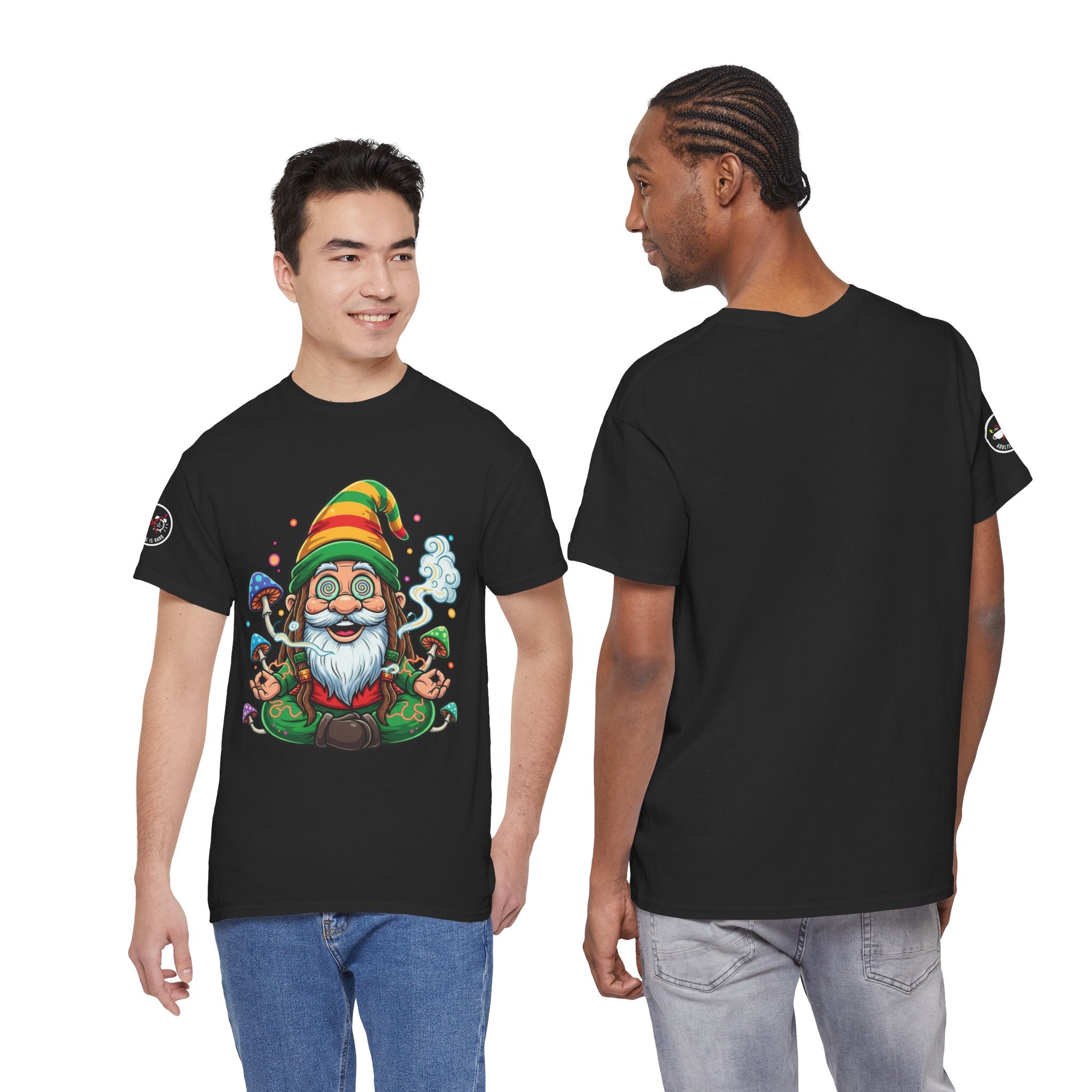 Gnome Meditation Heavy Cotton T‑Shirt