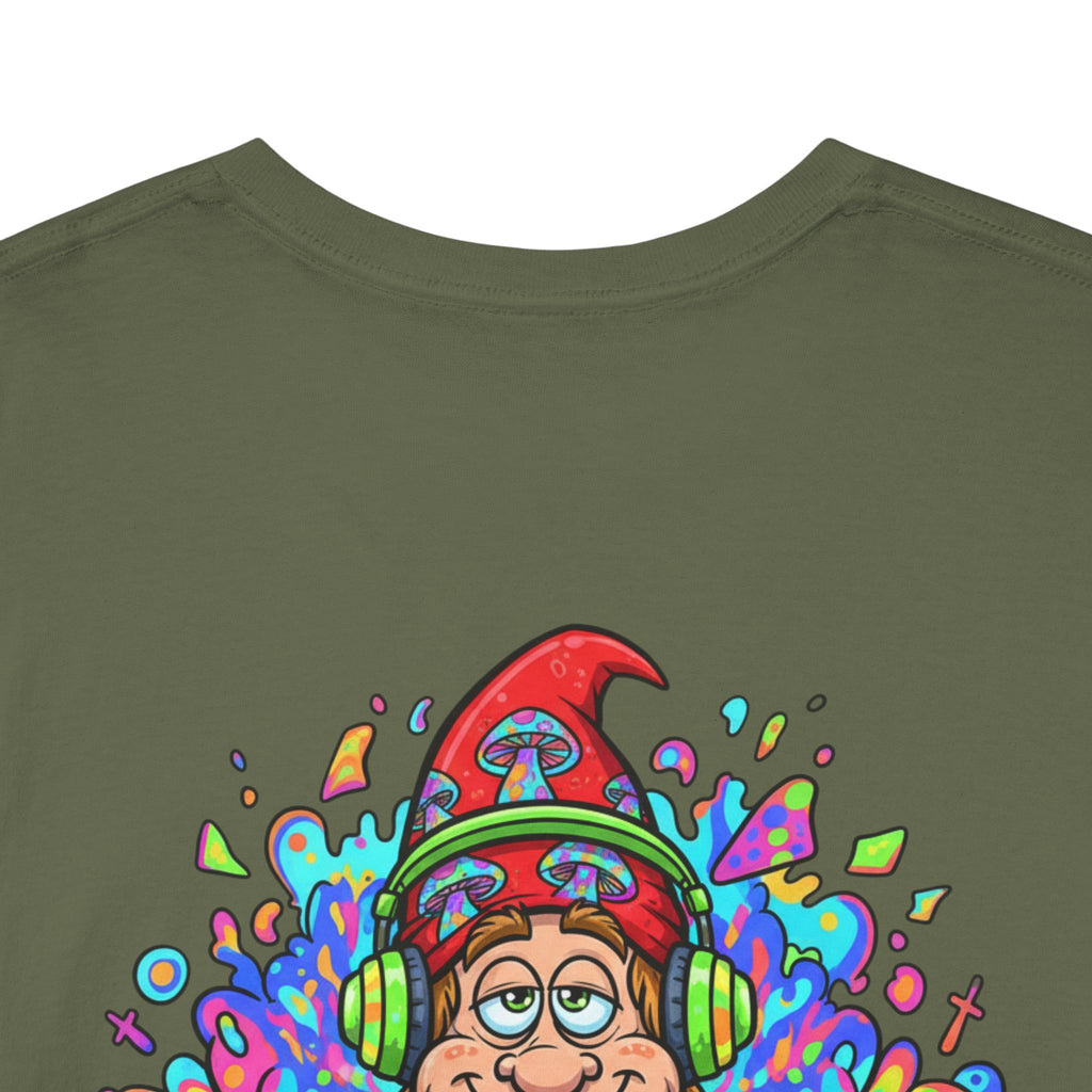 Hippie DJ Back Print Heavy Cotton Tee