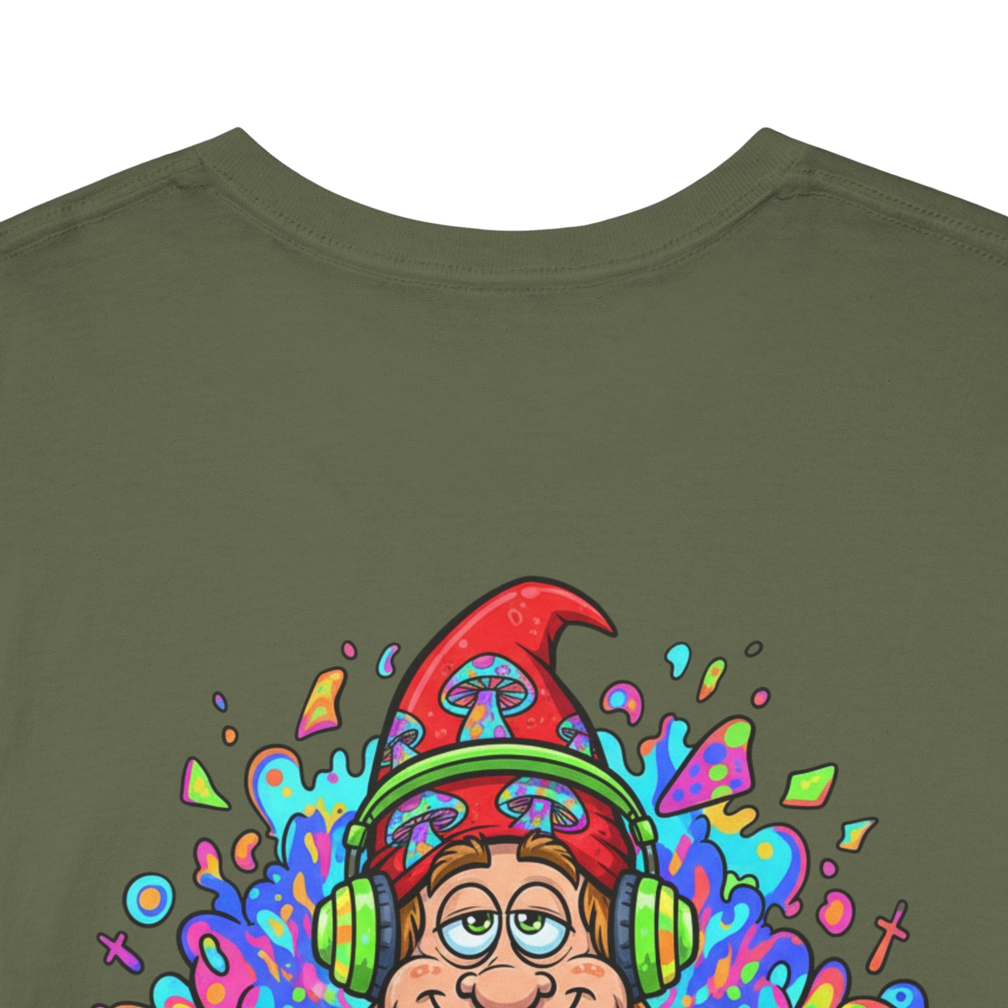 Hippie DJ Back Print Heavy Cotton Tee
