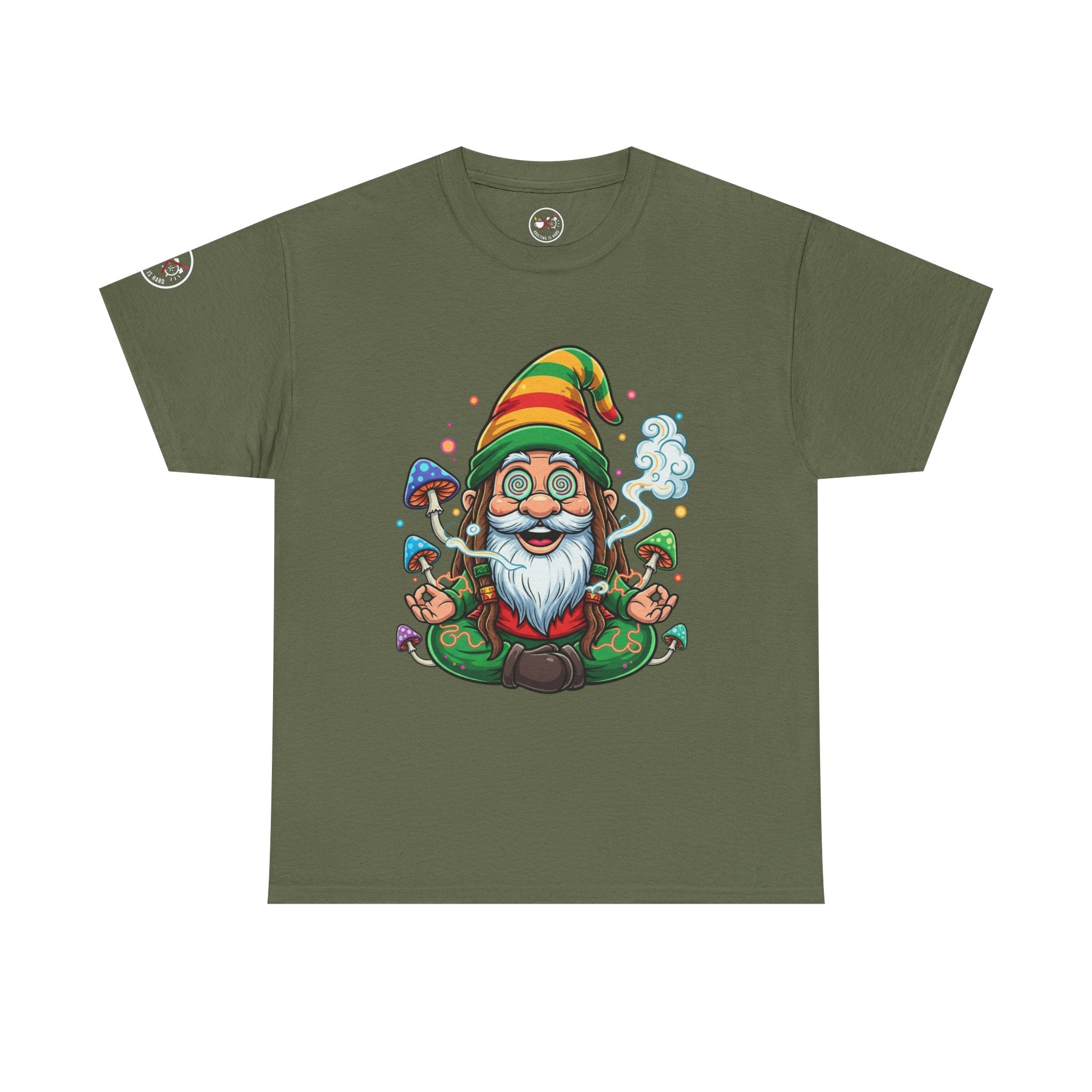 Gnome Meditation Heavy Cotton T‑Shirt