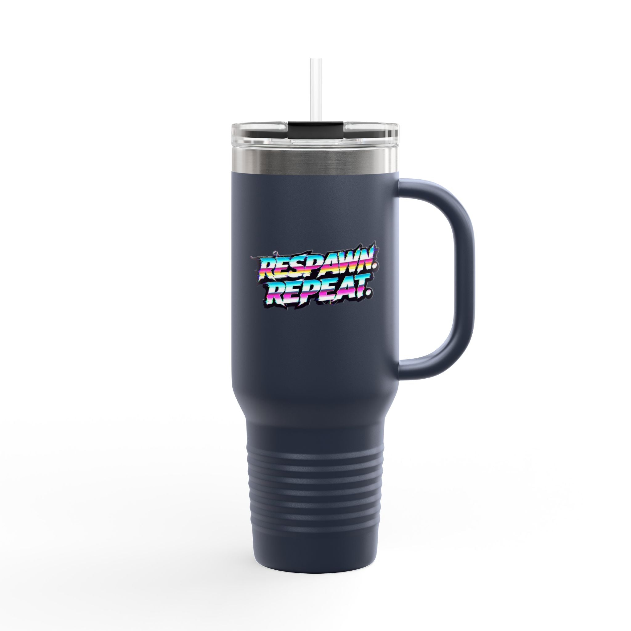 Respawn & Repeat Retro Gamer 40oz Insulated Travel Mug