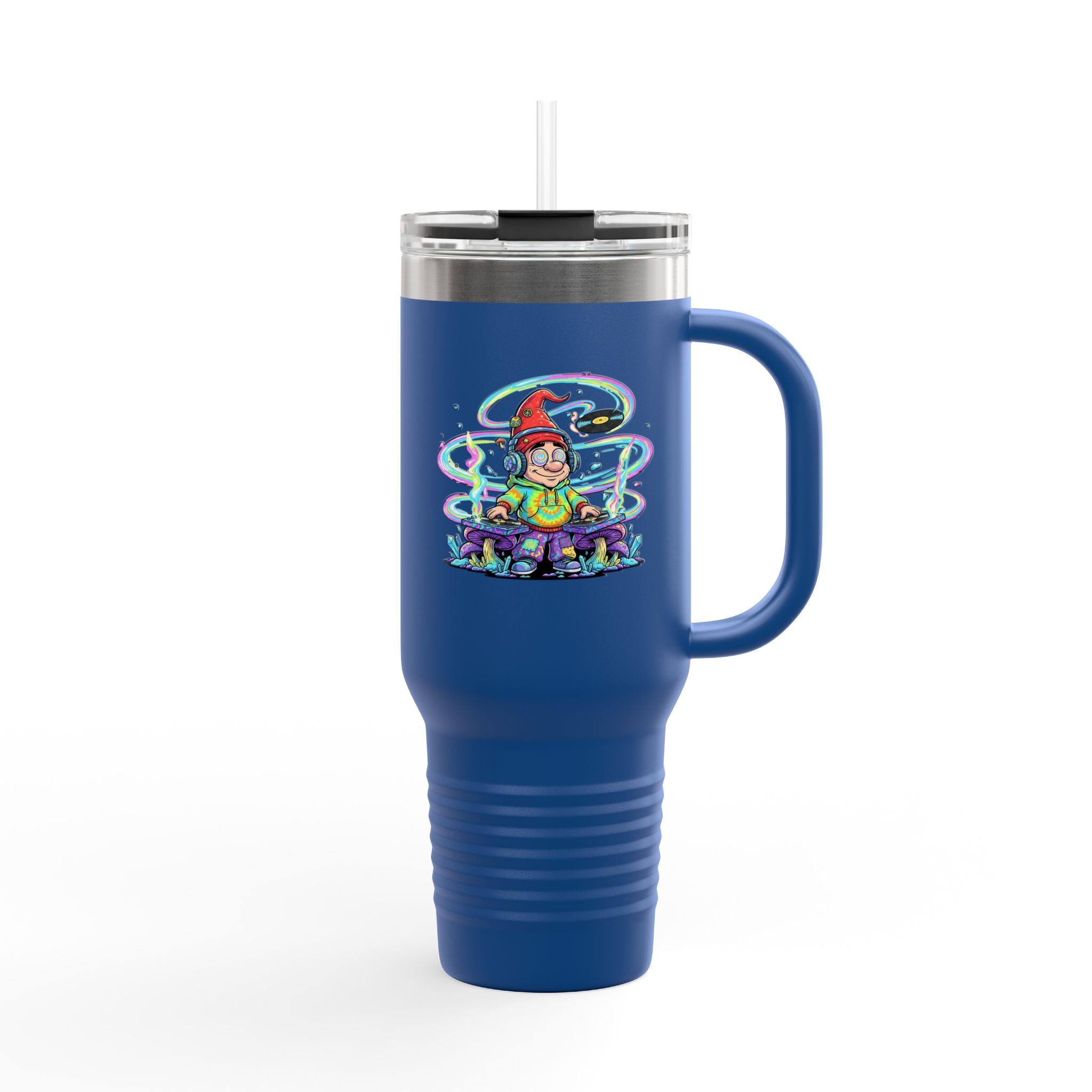 Psychedelic DJ 40oz Insulated Travel Mug