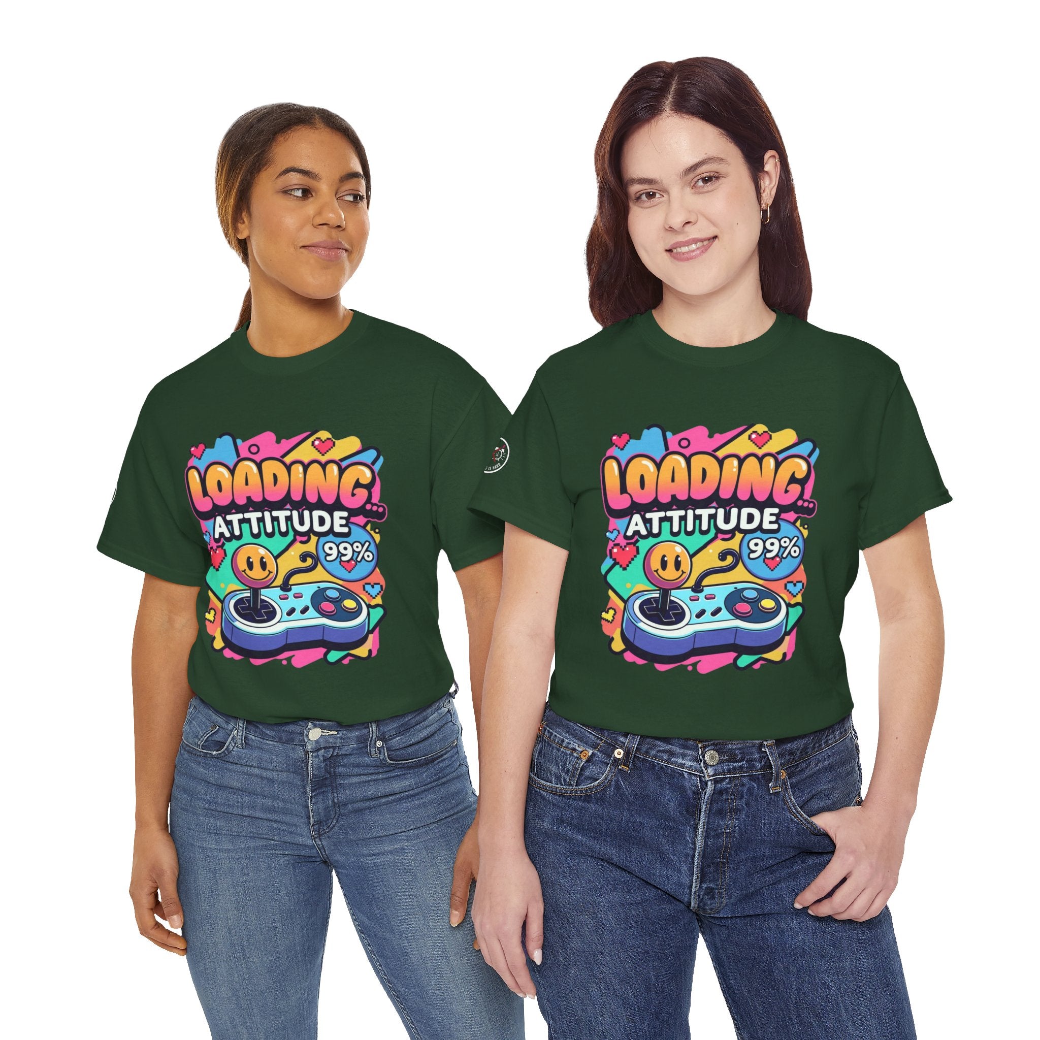 Loading Attitude Retro Gaming Heavy Cotton Tee