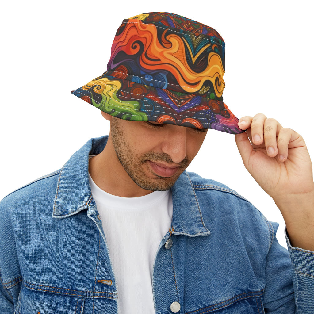 Psychedelic Swirl Bucket Hat