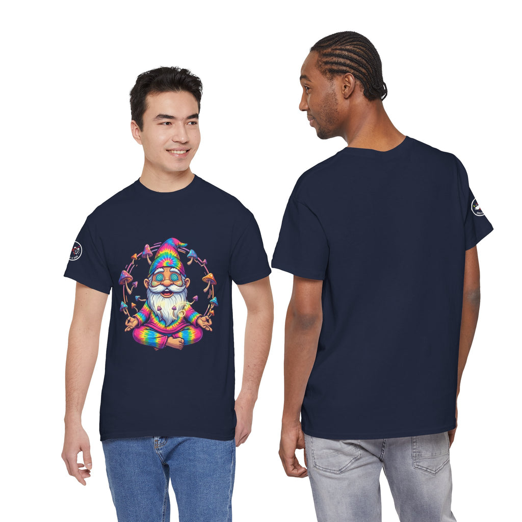 Mushroom Meditation Gnome Heavy Cotton Tee