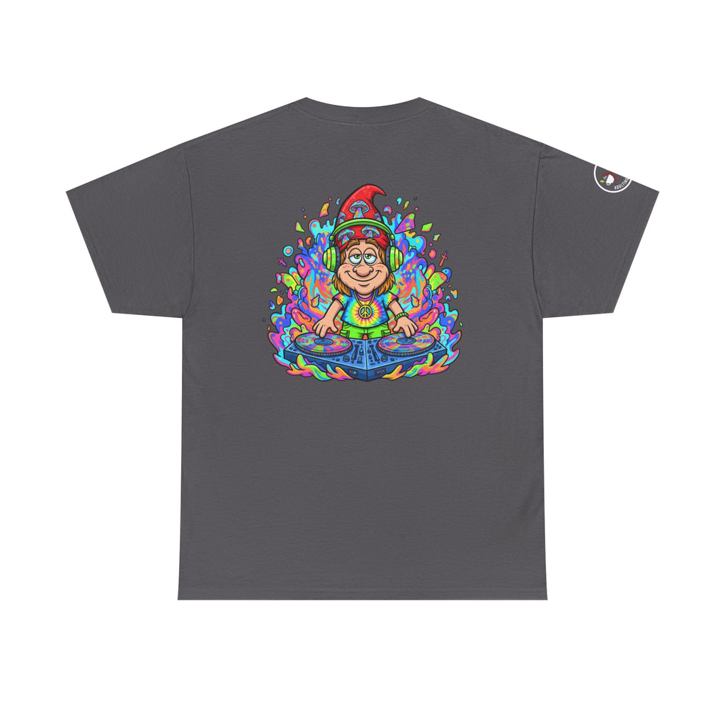 Hippie DJ Back Print Heavy Cotton Tee