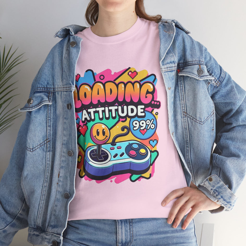 Loading Attitude Retro Gaming Heavy Cotton Tee