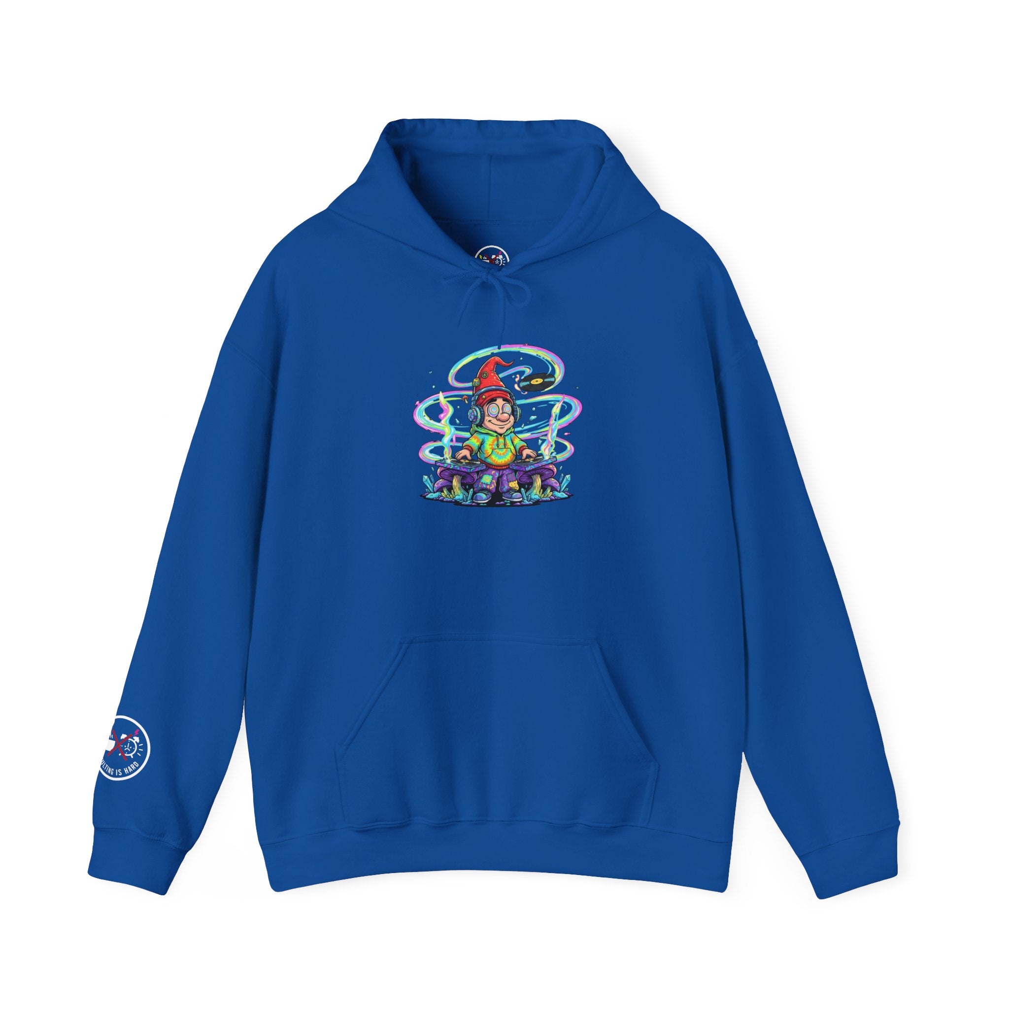 Psychedelic DJ Mushroom Hooded Sweatshirt